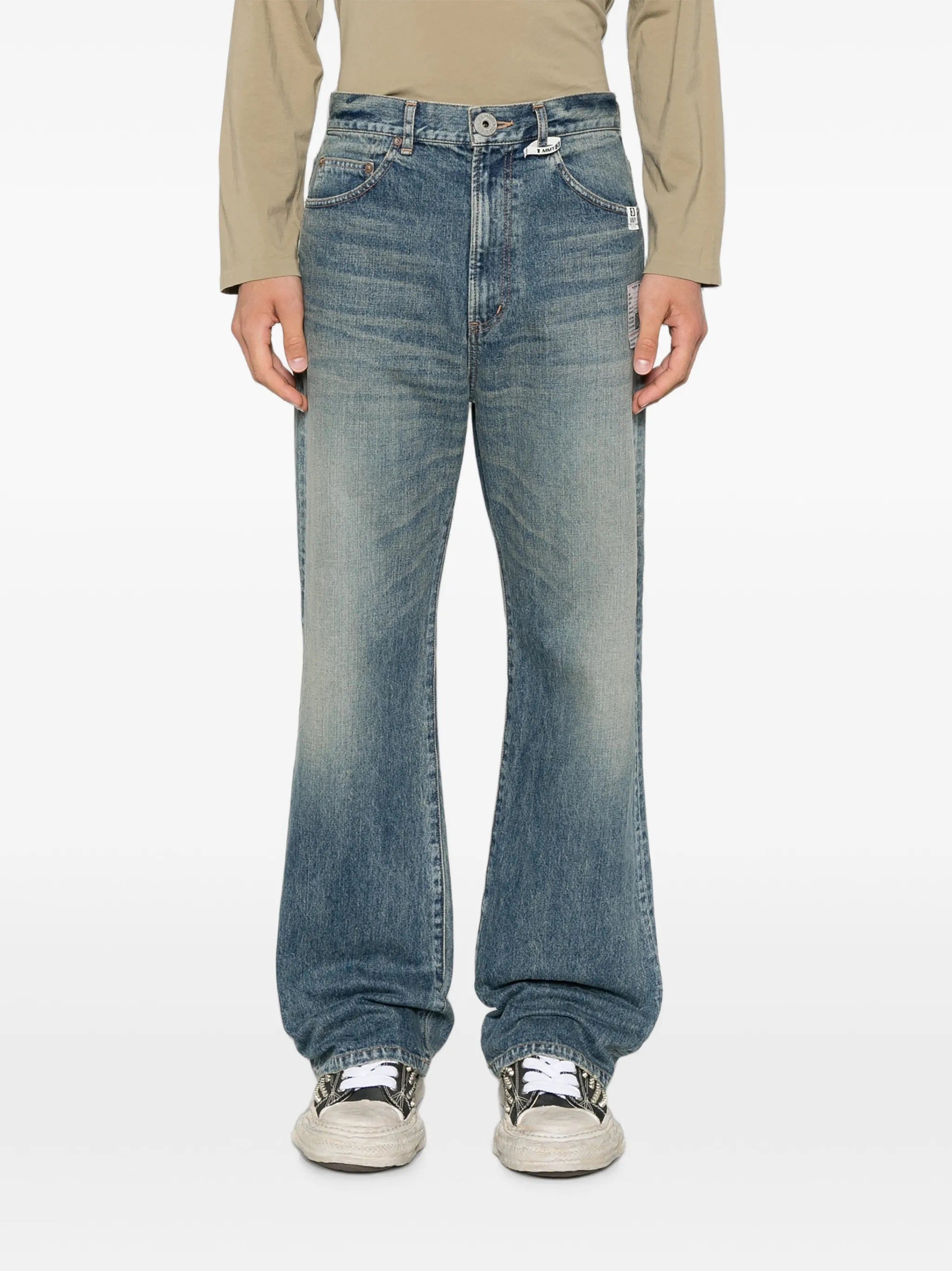 Maison Mihara Yasuhiro flare tapered jeans