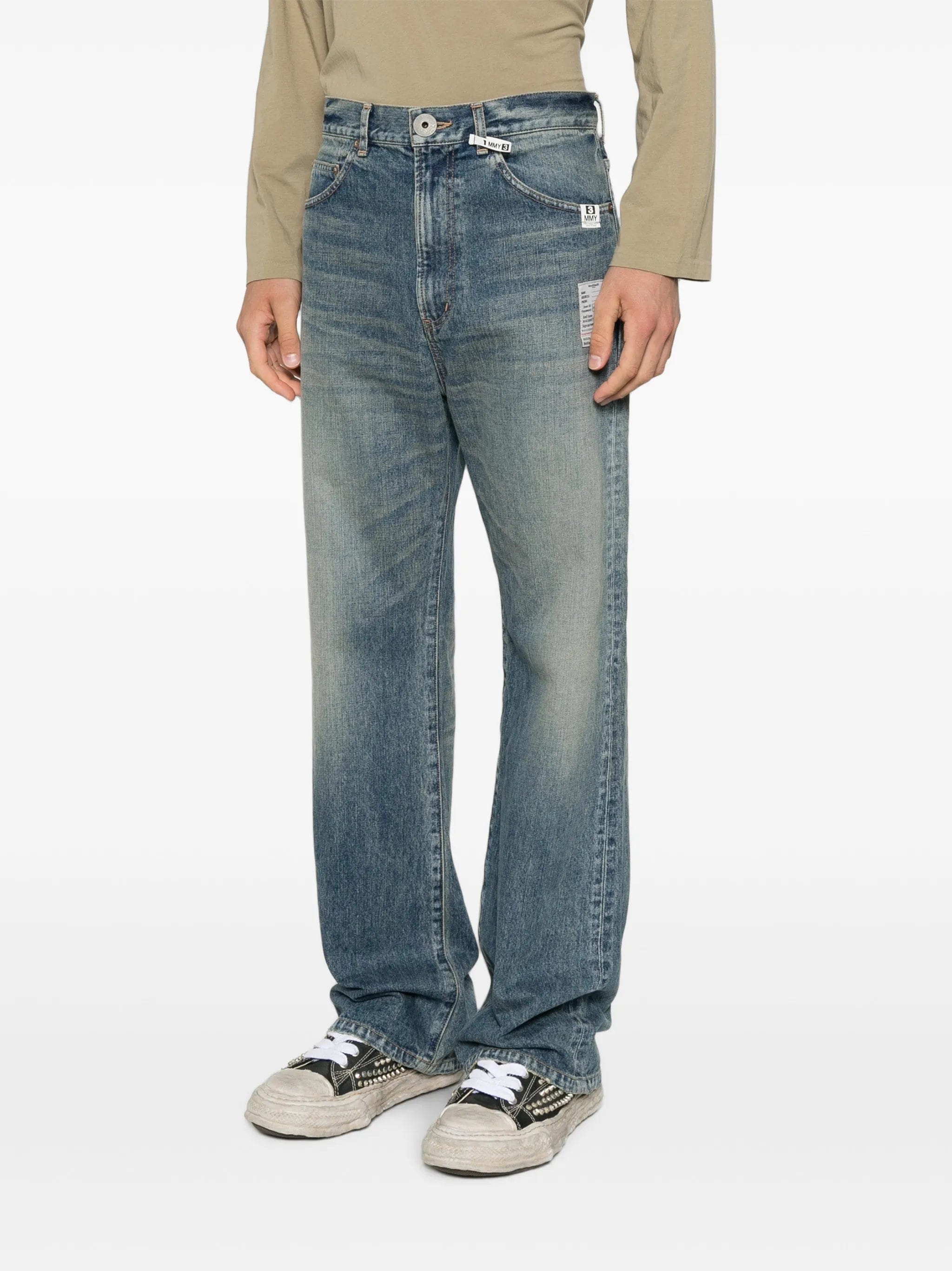 Maison Mihara Yasuhiro flare tapered jeans