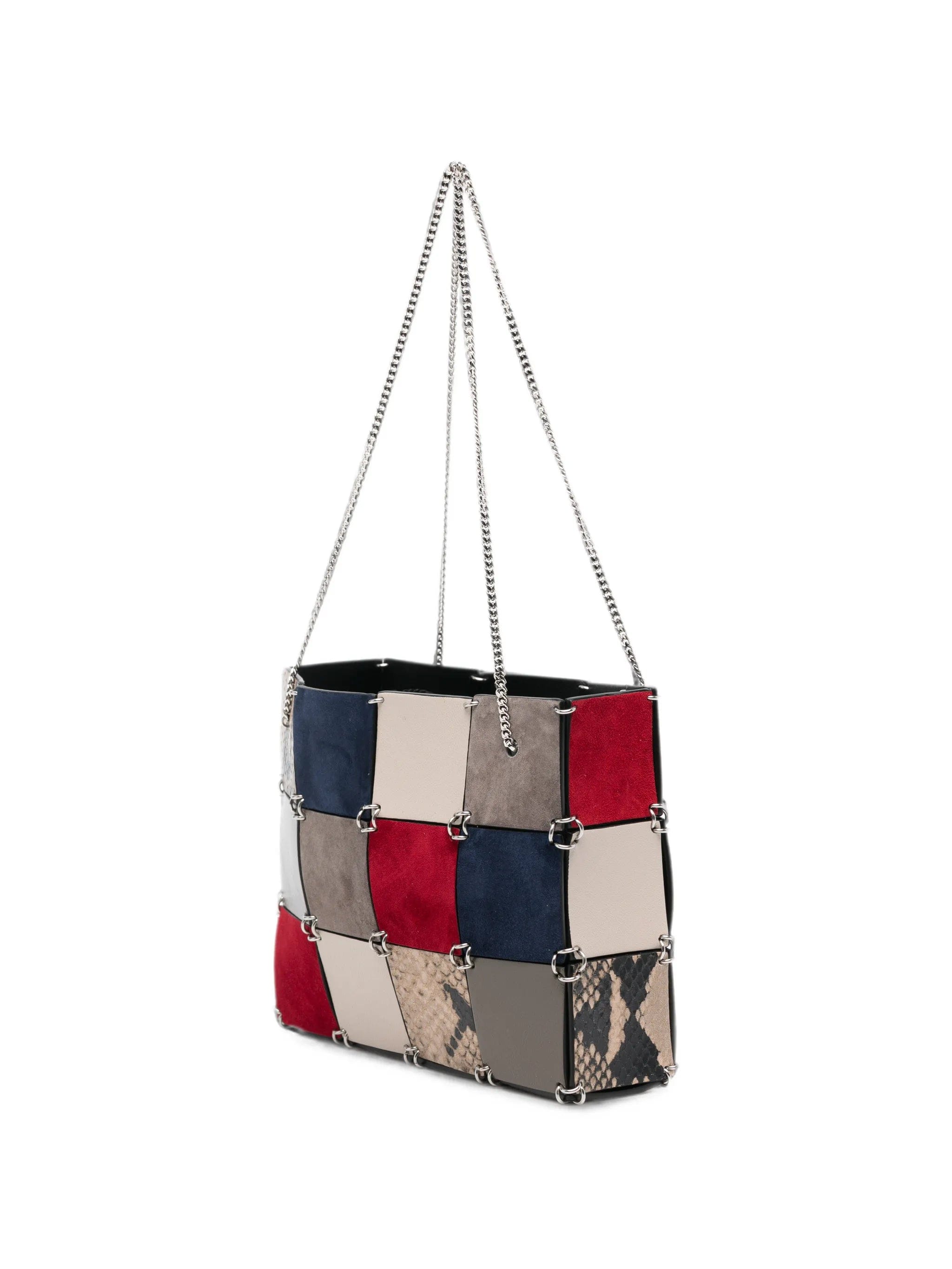 KHAITE mini Emma patchwork leather tote bag