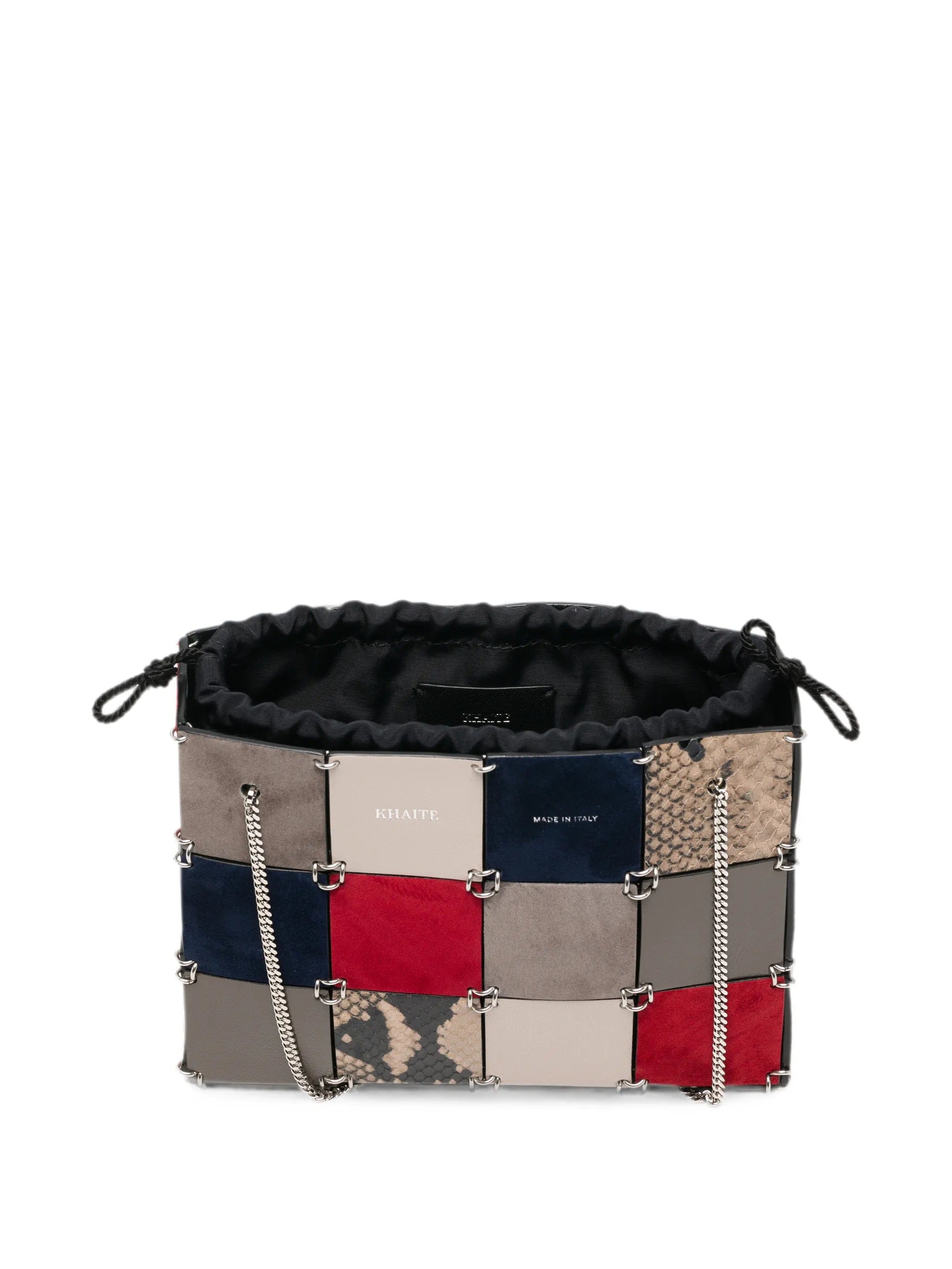 KHAITE mini Emma patchwork leather tote bag