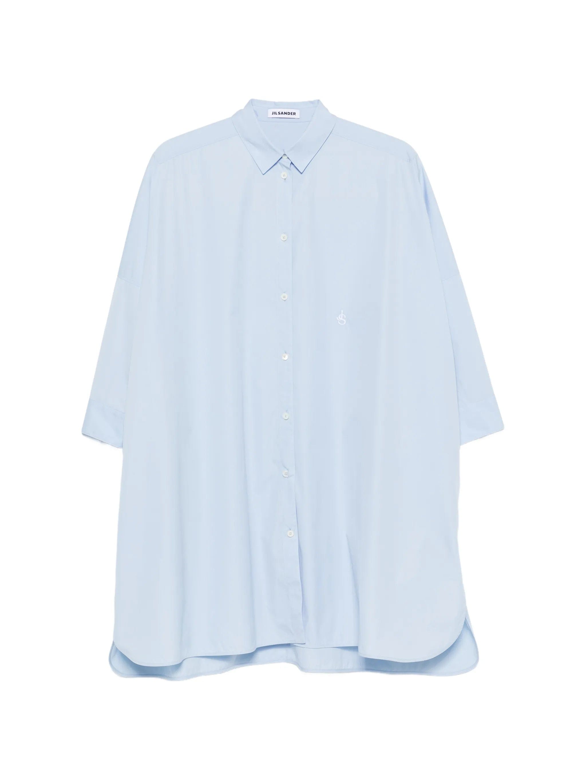 Jil Sander oversized curved-hem shirt