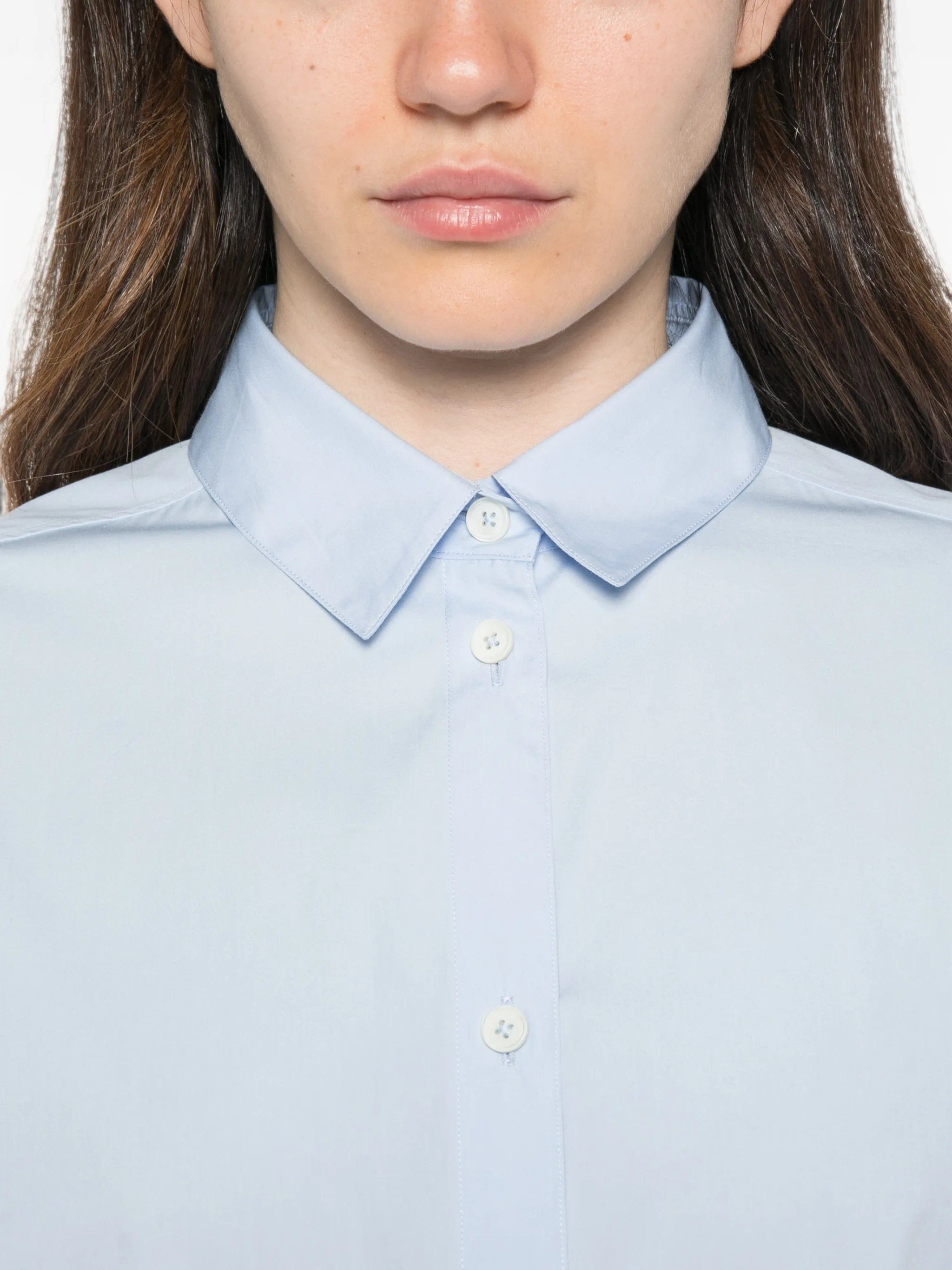 Jil Sander oversized curved-hem shirt