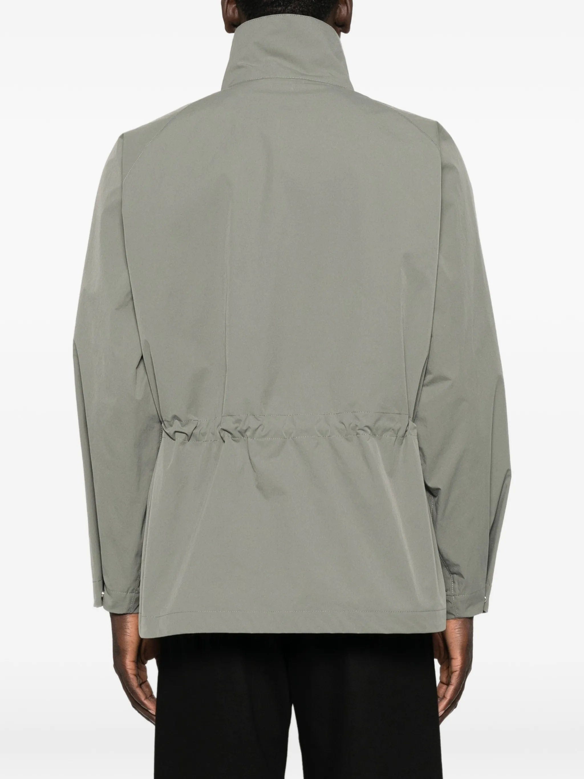 Jil Sander high-neck drawstring-waist coat