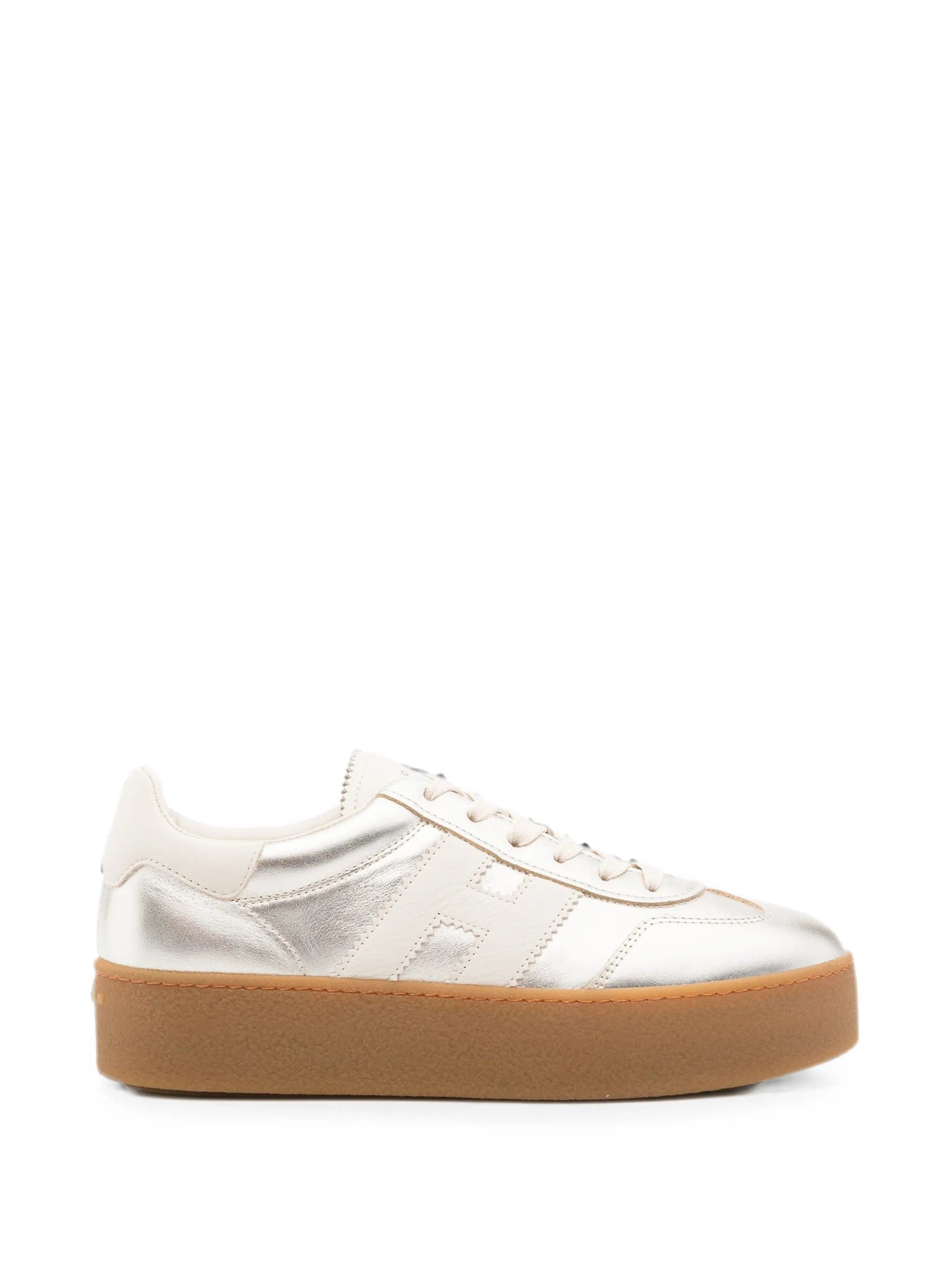 Hogan H698 metallic-effect sneakers