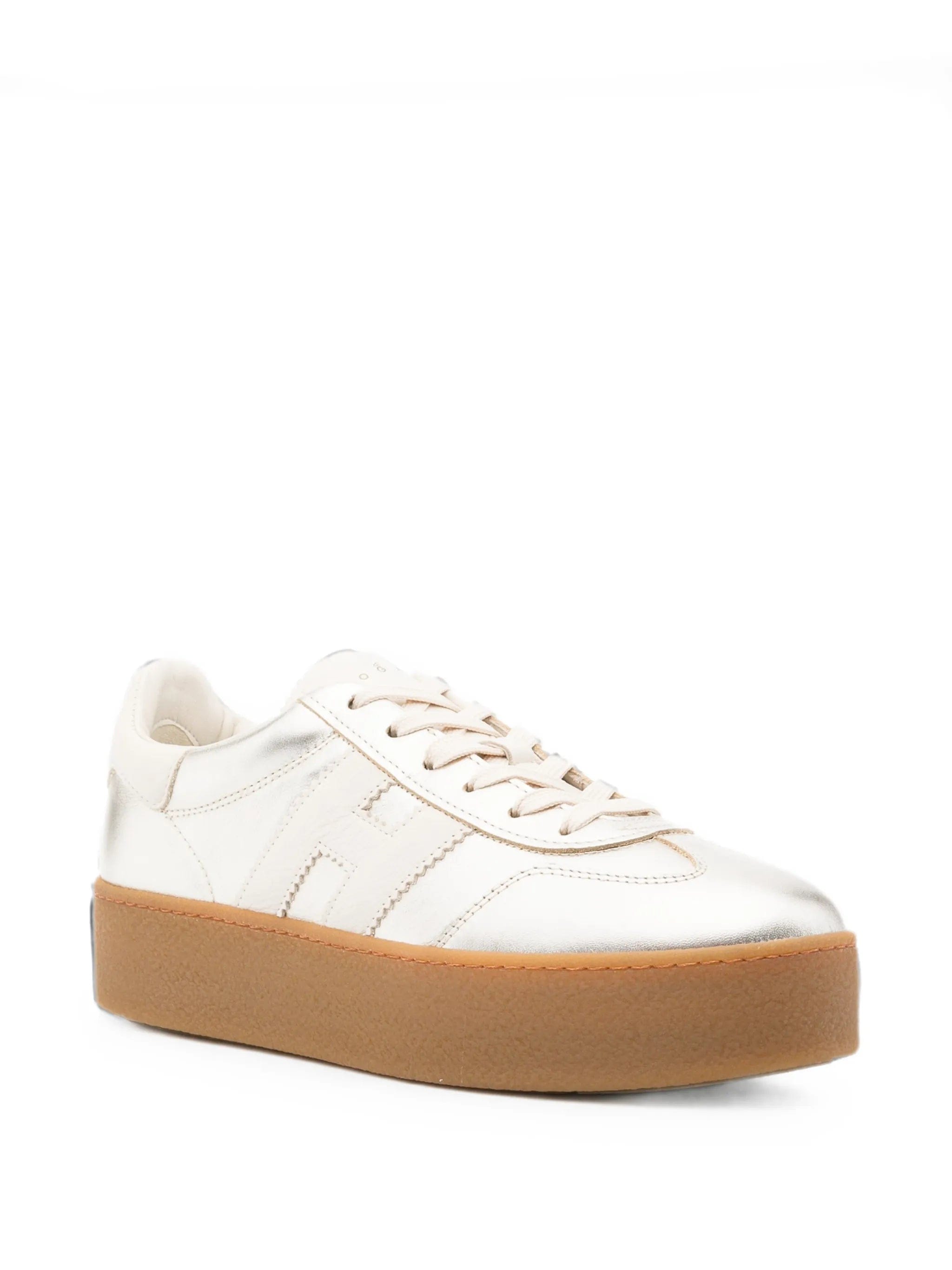 Hogan H698 metallic-effect sneakers