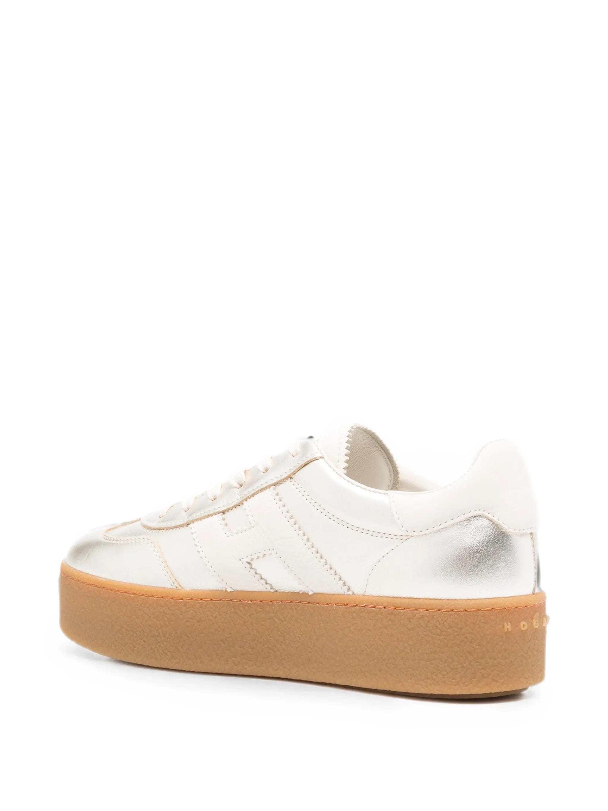 Hogan H698 metallic-effect sneakers