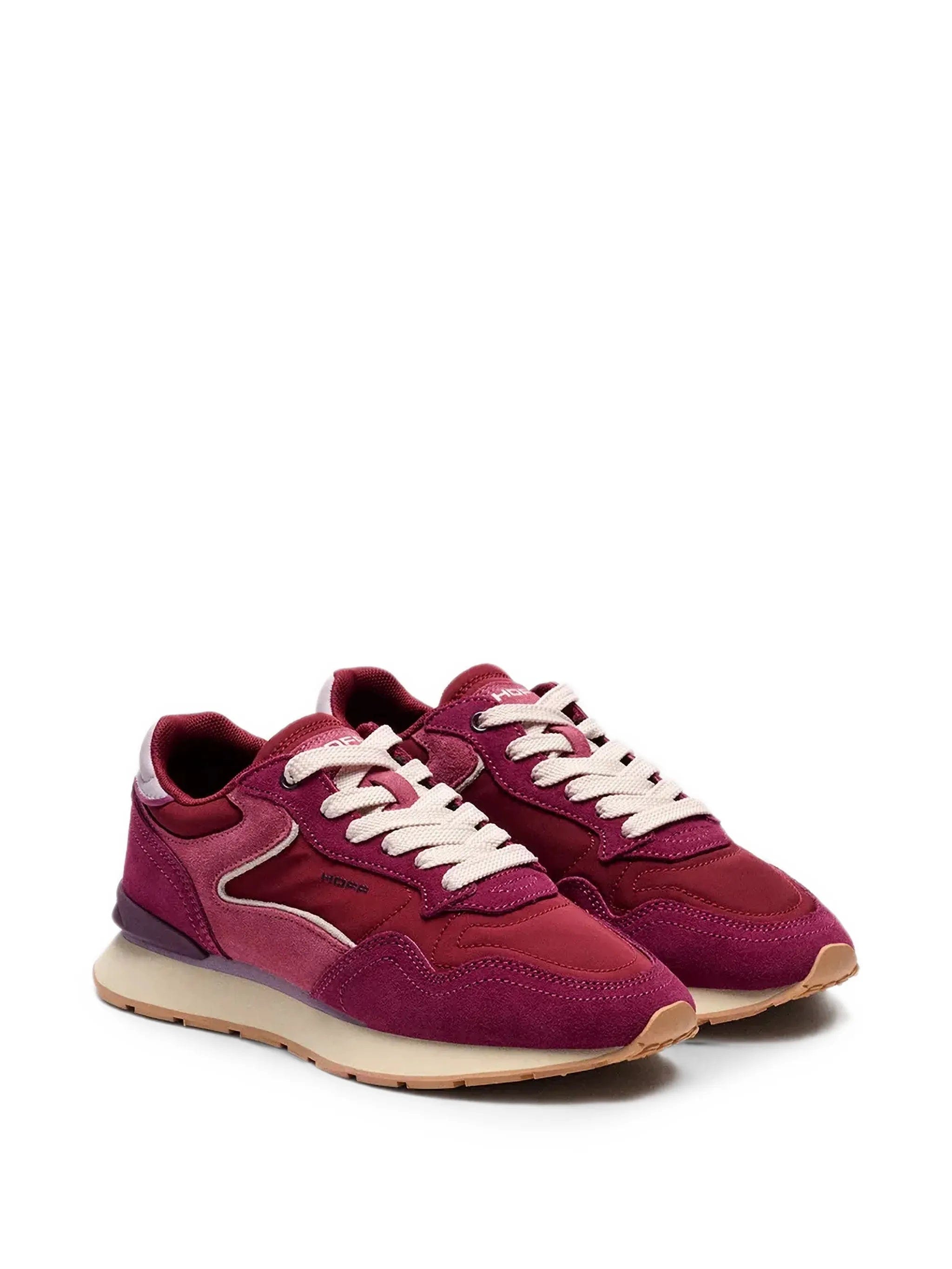 Hoff City calf suede-panelled sneakers