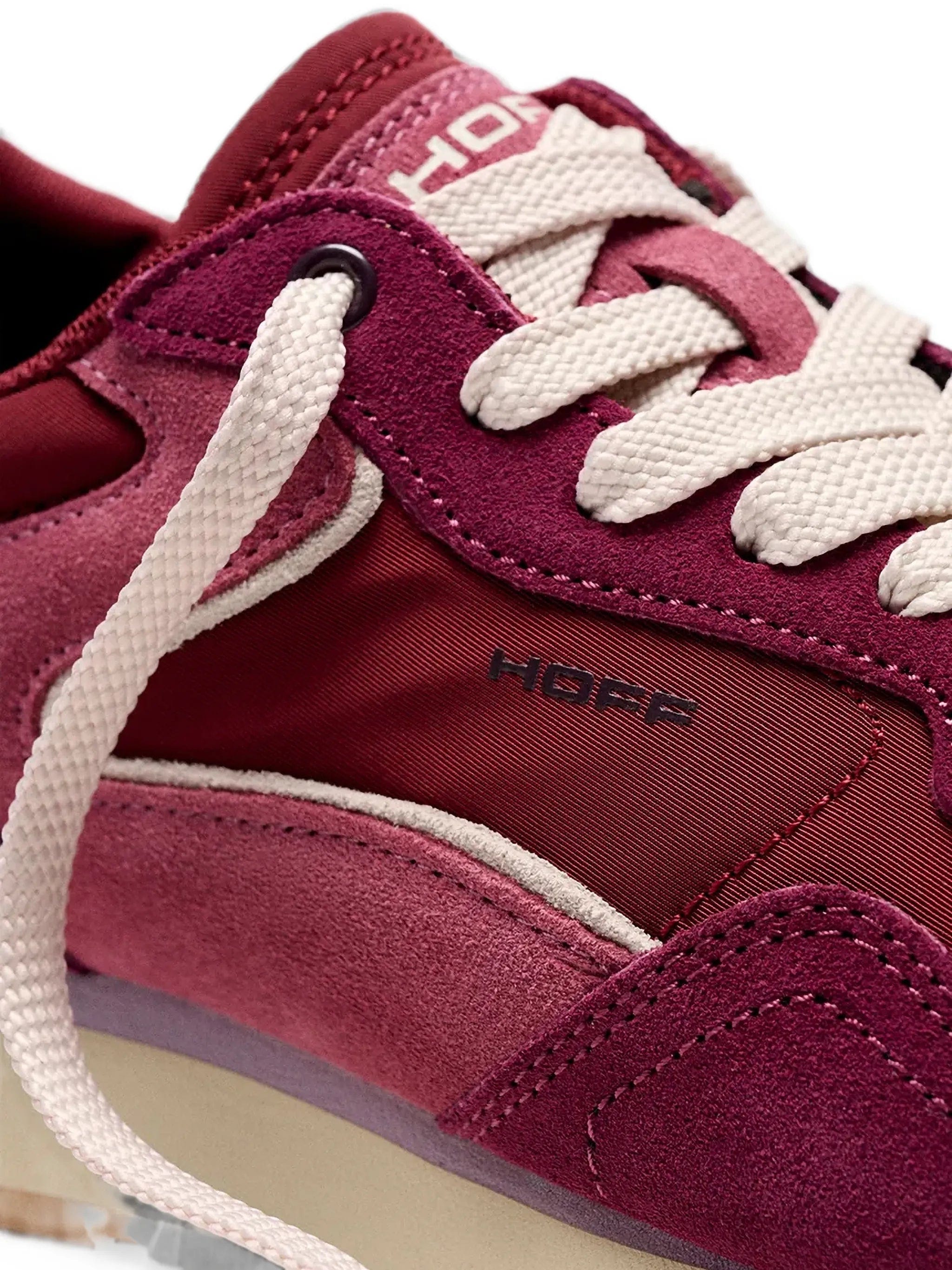 Hoff City calf suede-panelled sneakers