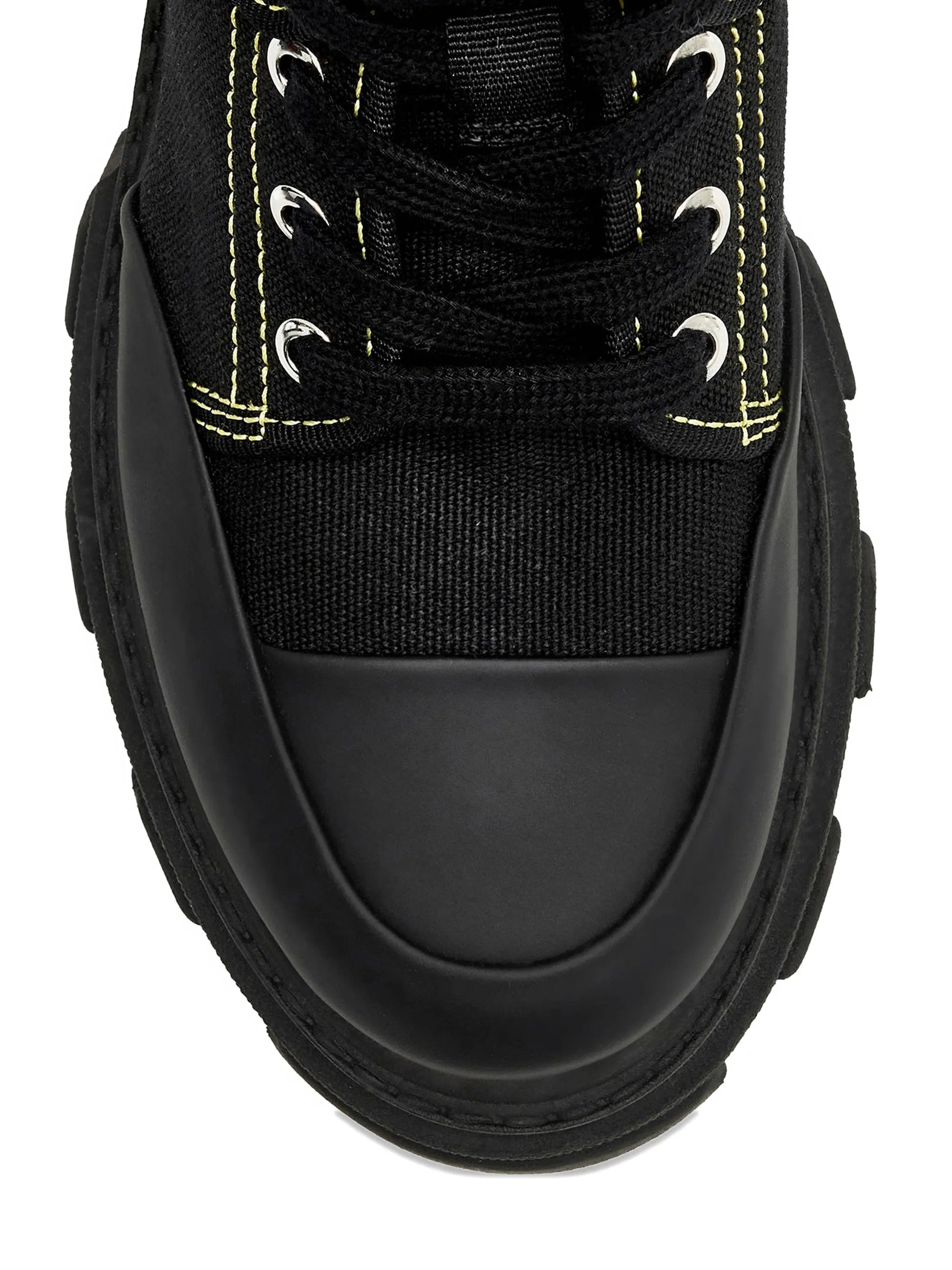 GANNI Trail contrast-stitch combat boots