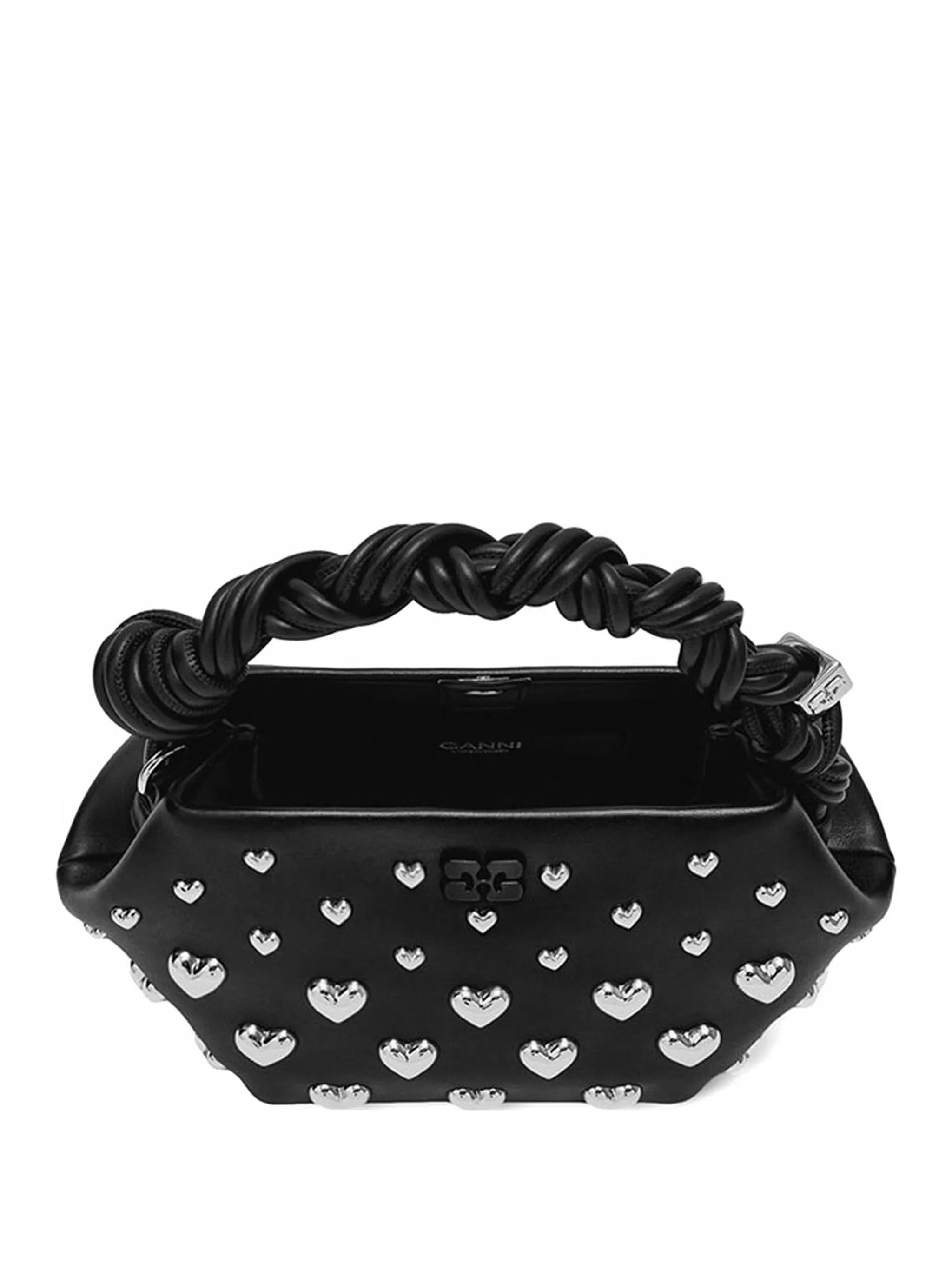 GANNI mini Bou heart-stud tote bag