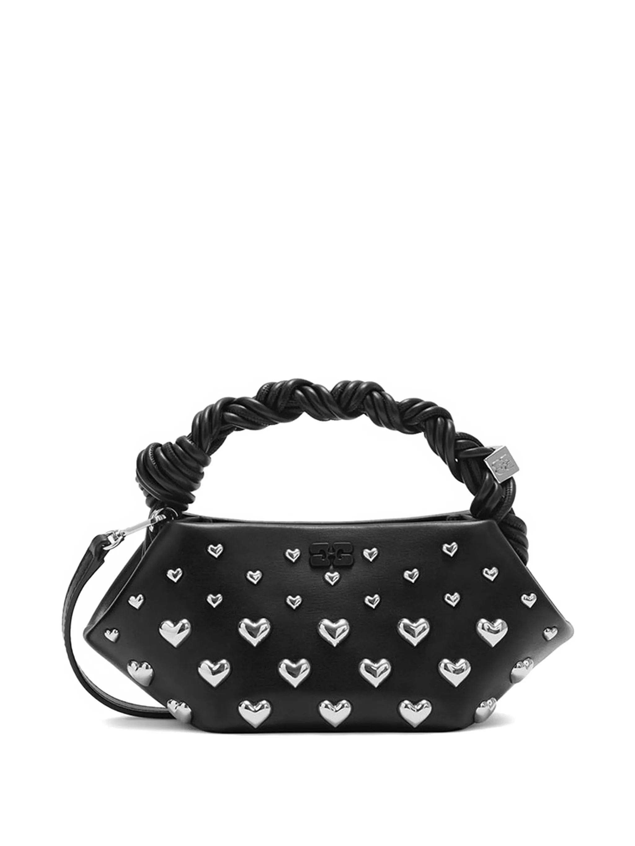 GANNI mini Bou heart-stud tote bag
