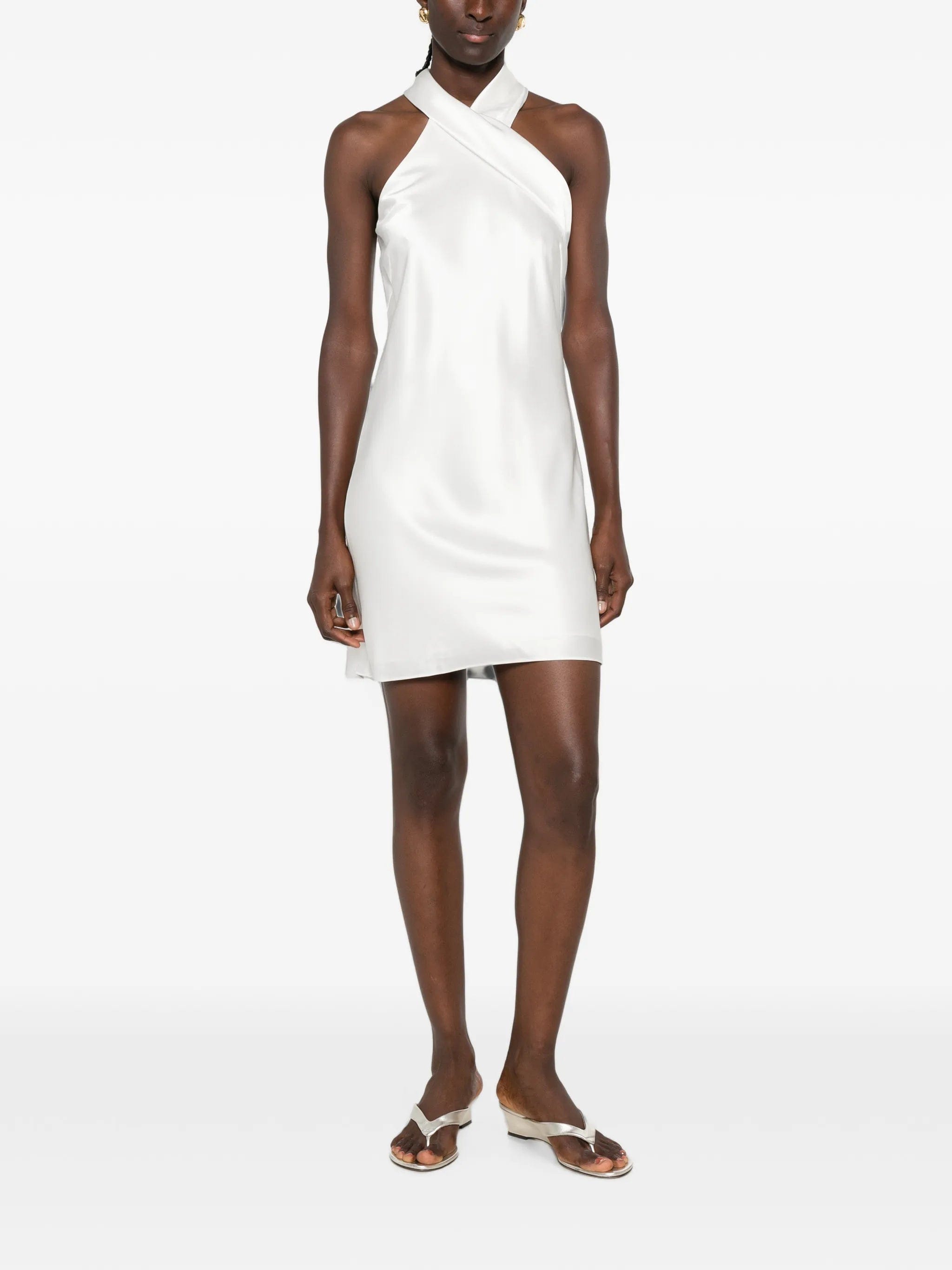 Galvan London Pandora satin mini dress