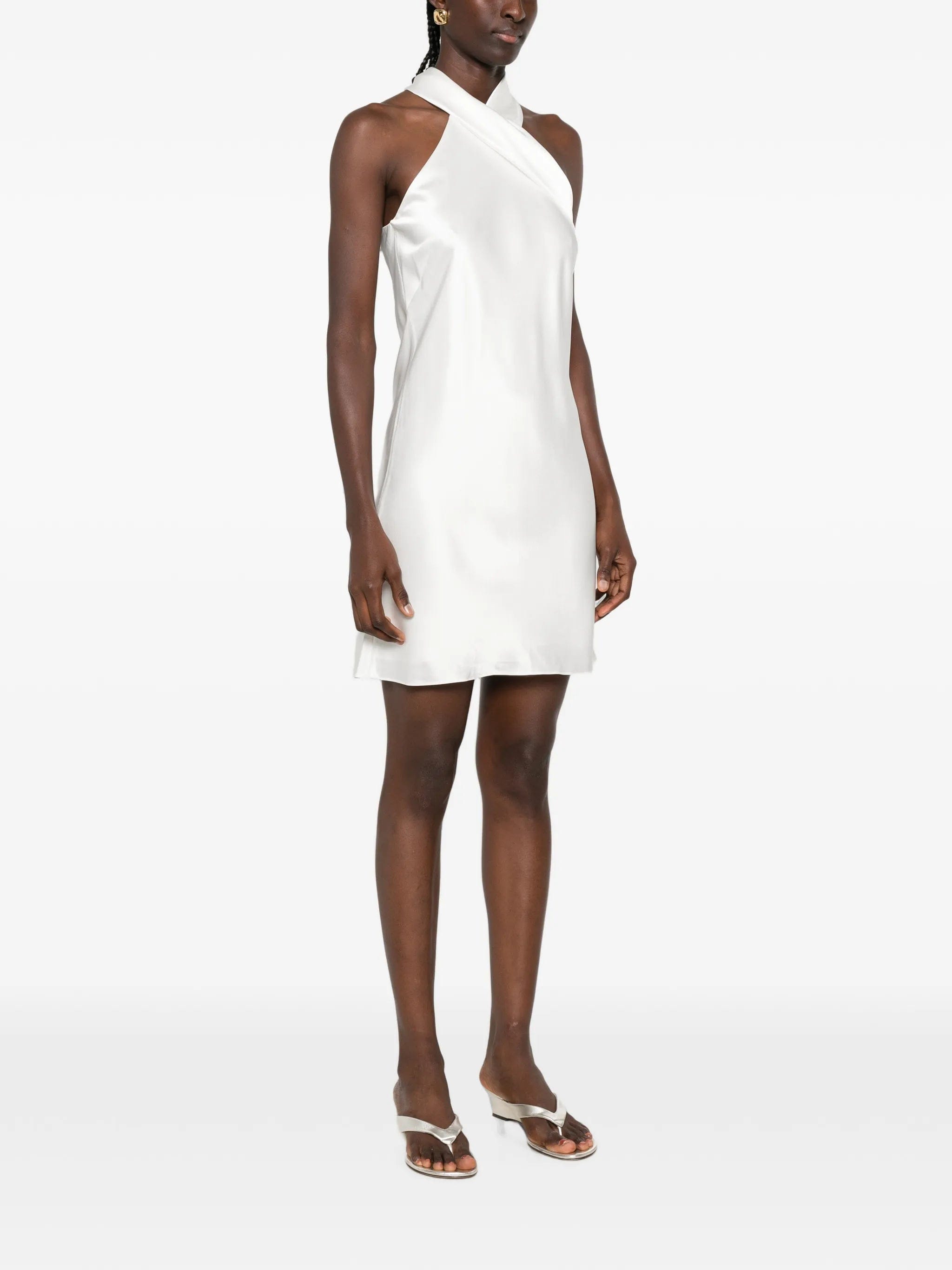 Galvan London Pandora satin mini dress