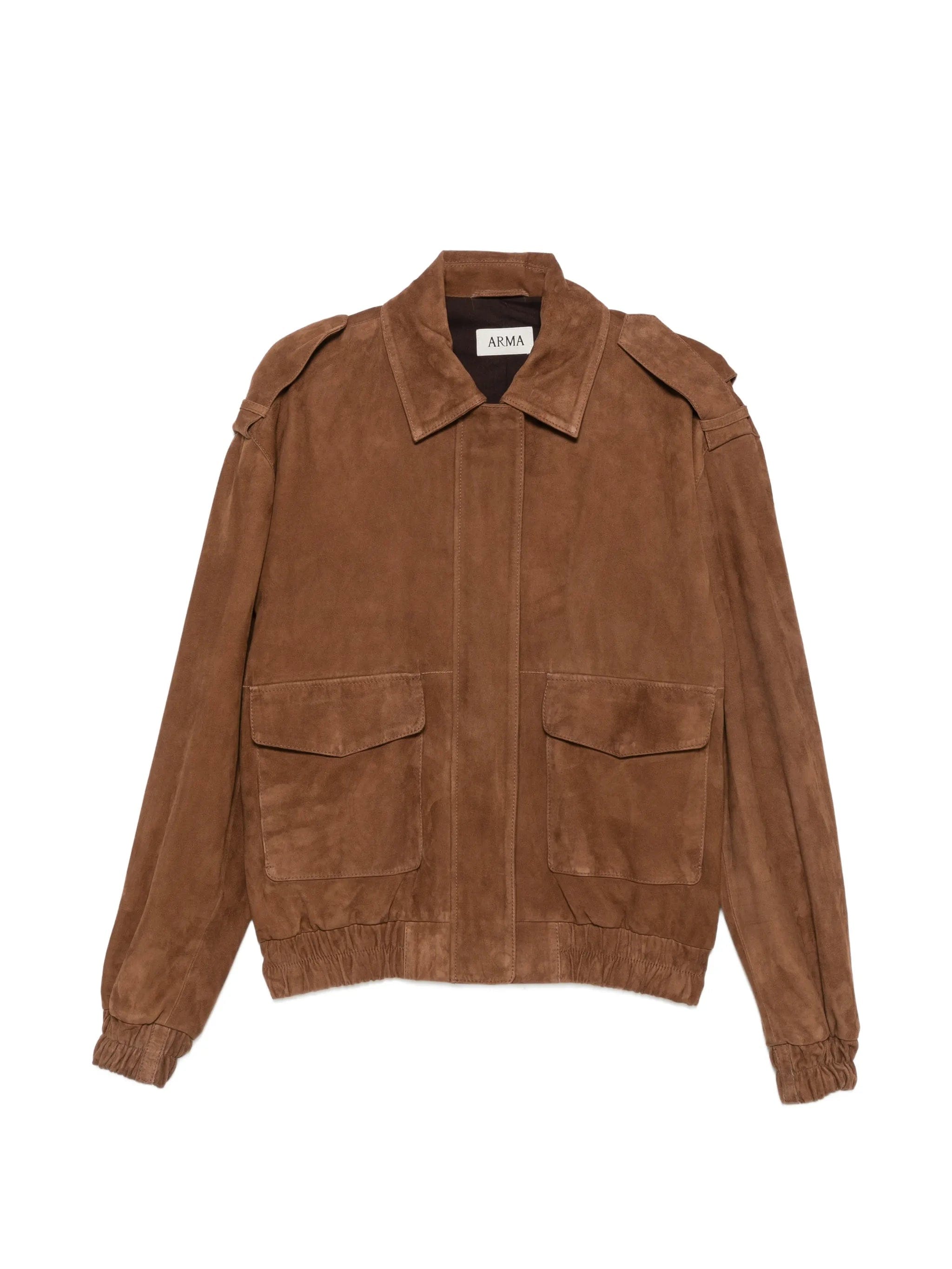 Arma Halti suede epaulette jacket