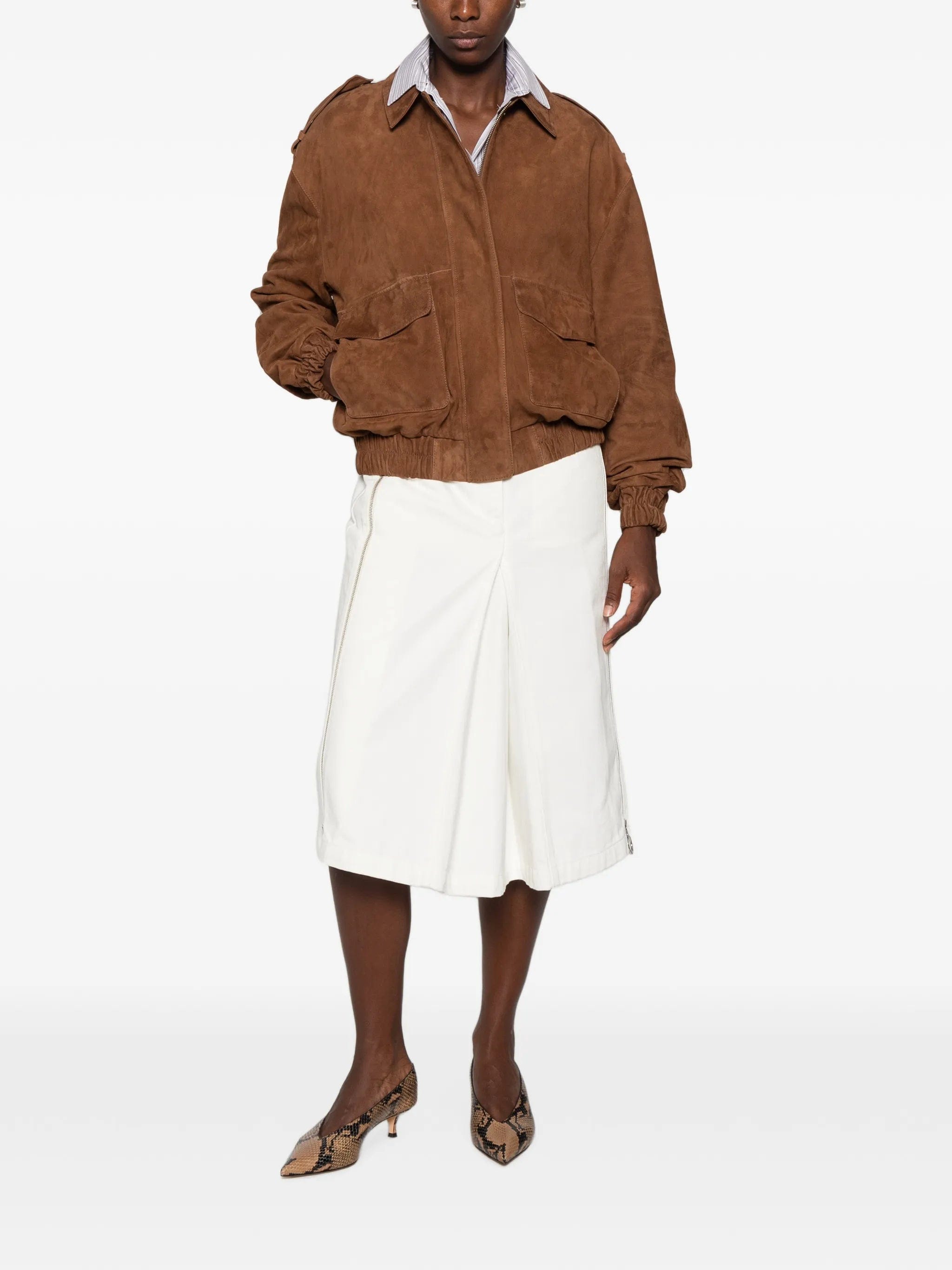 Arma Halti suede epaulette jacket