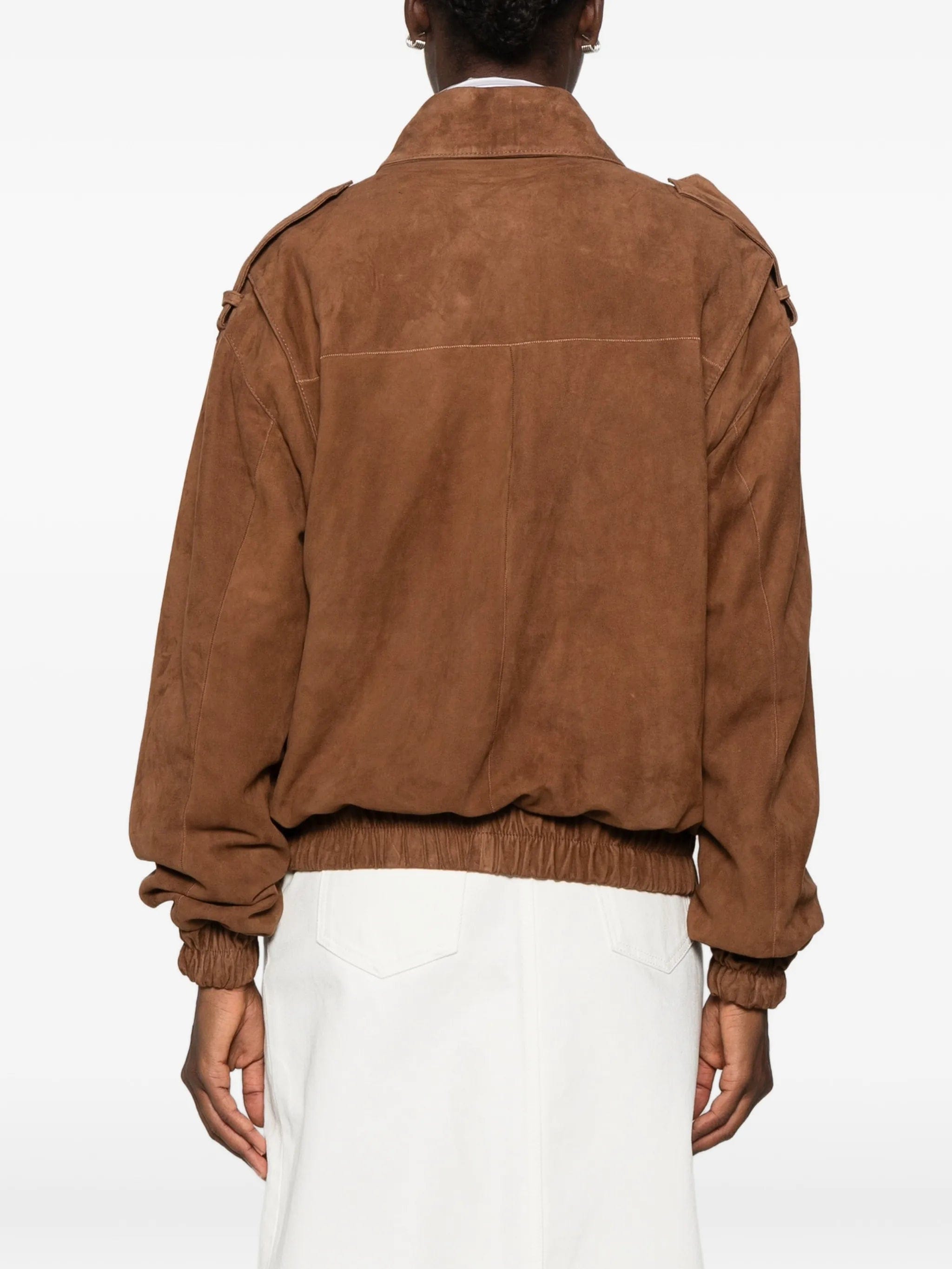 Arma Halti suede epaulette jacket