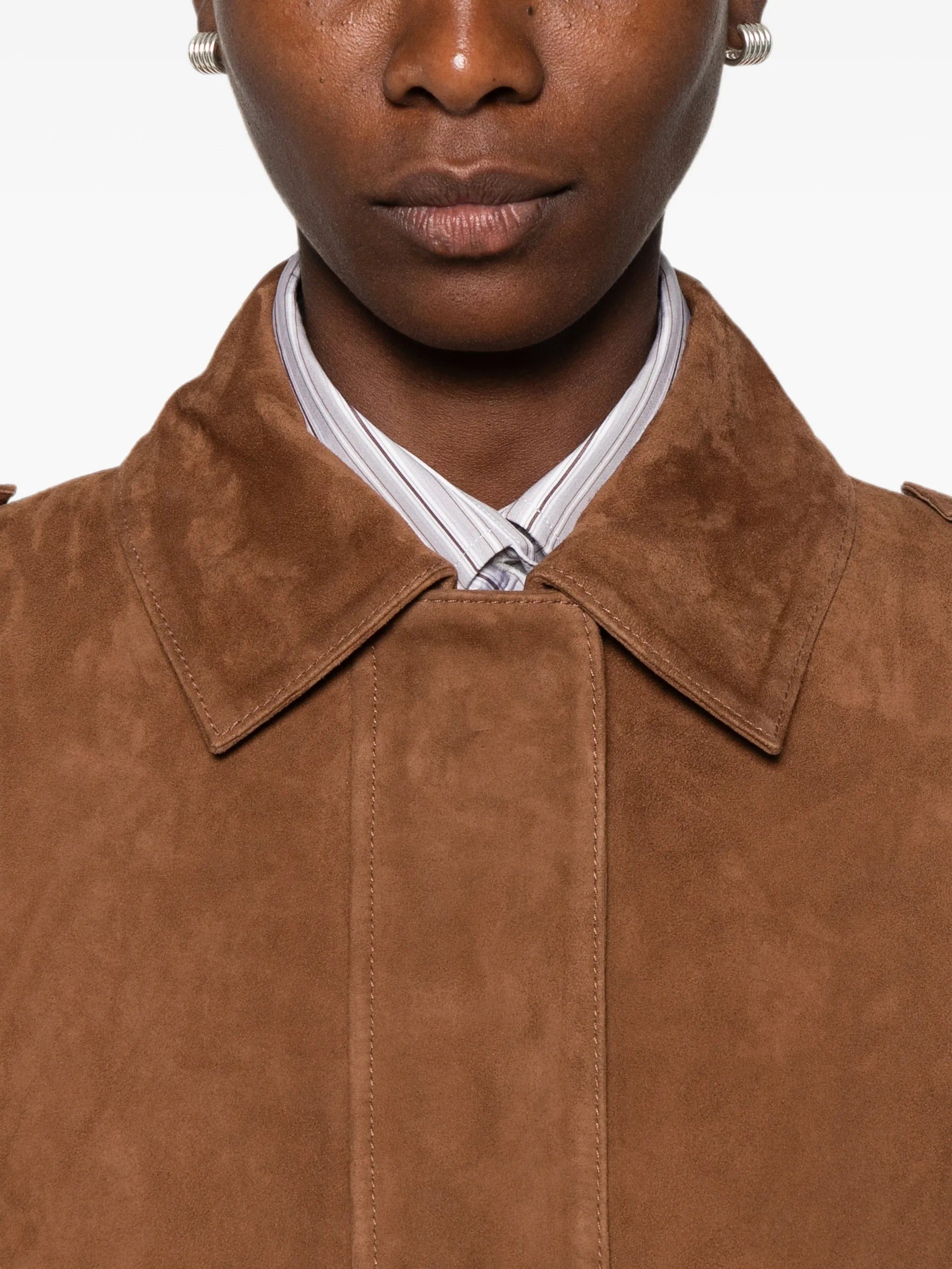Arma Halti suede epaulette jacket