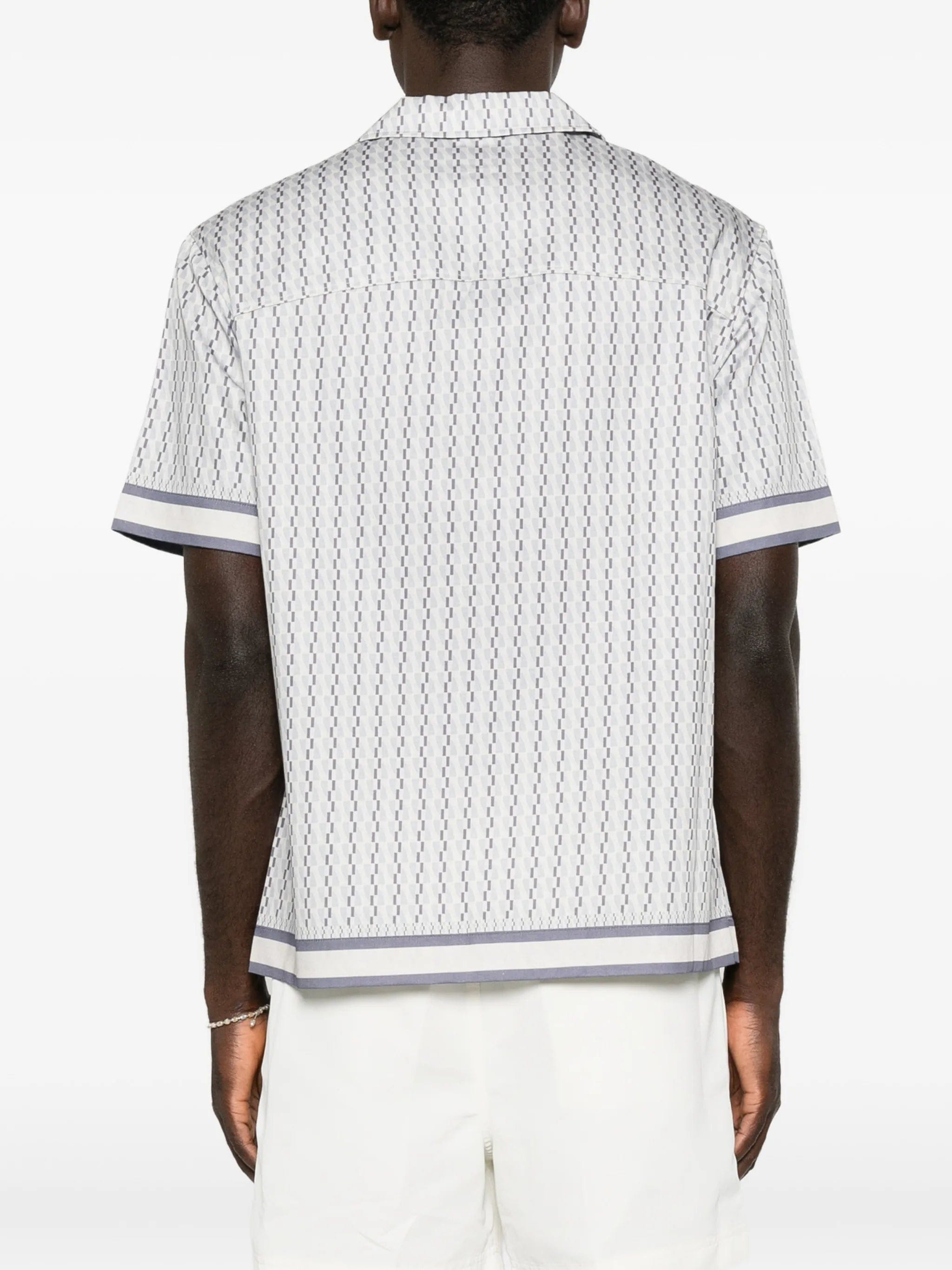 CHÉ Galliano border-print shirt