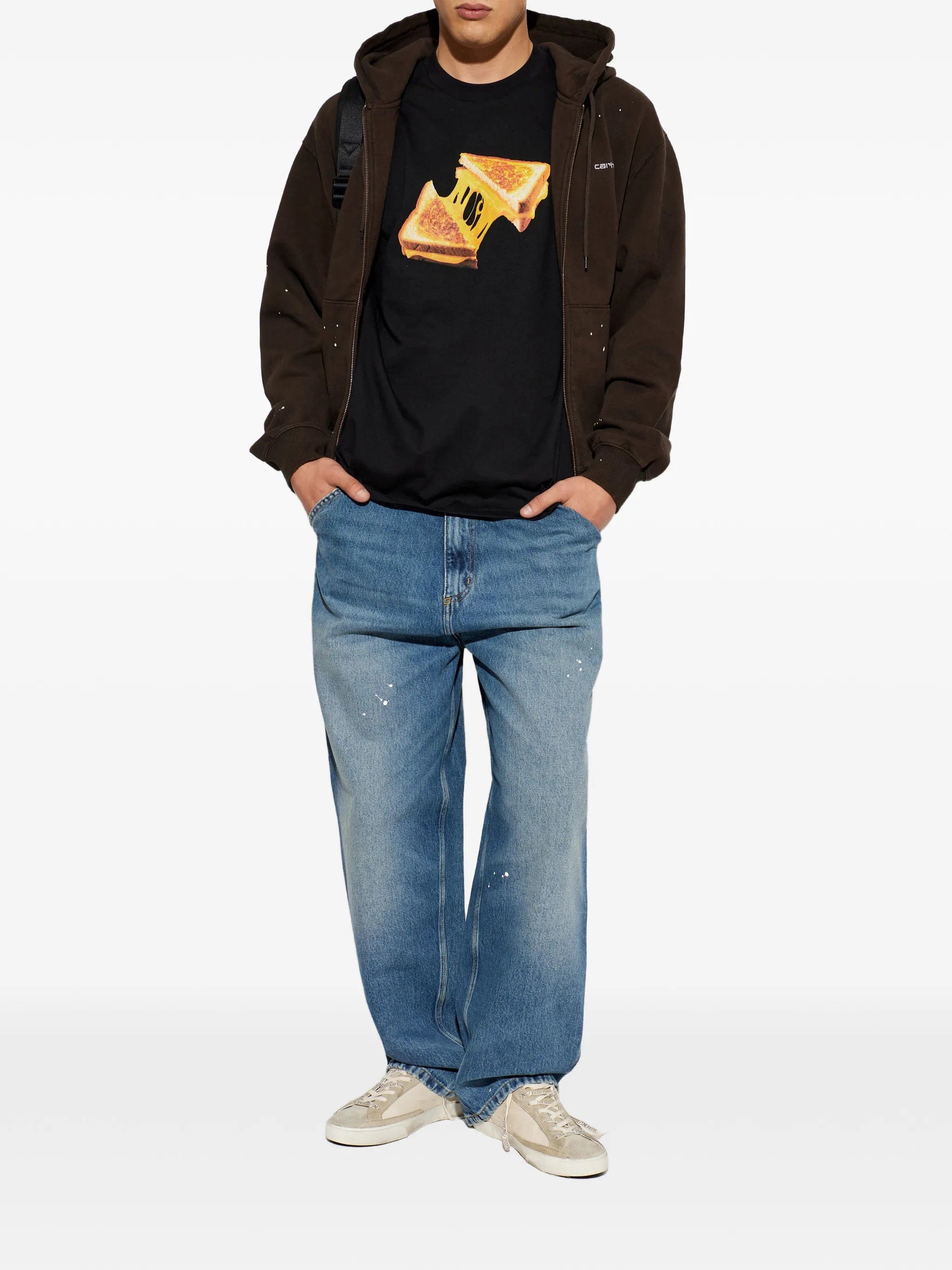 Carhartt WIP paint-splatter carpenter jeans