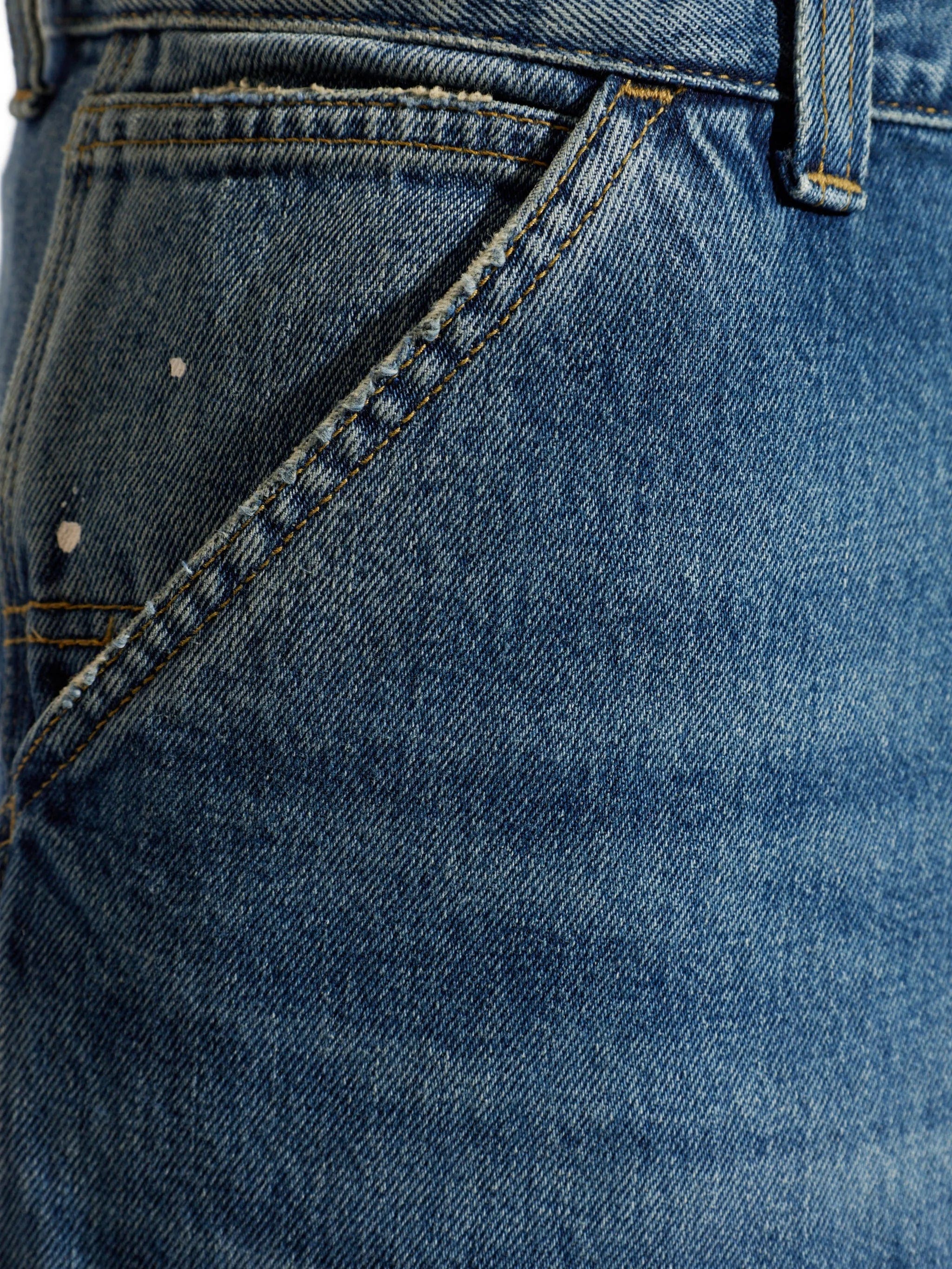 Carhartt WIP paint-splatter carpenter jeans