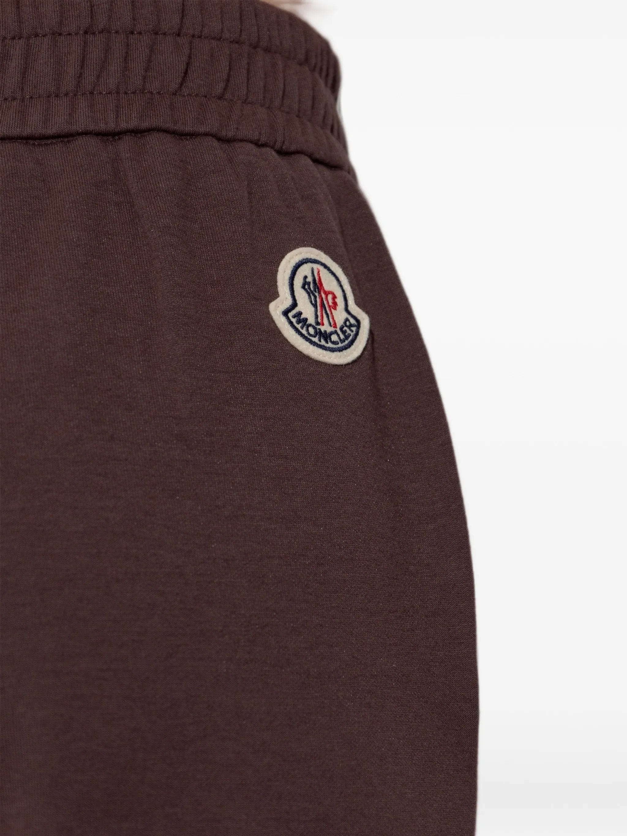 Moncler logo-patch wide-leg track trousers
