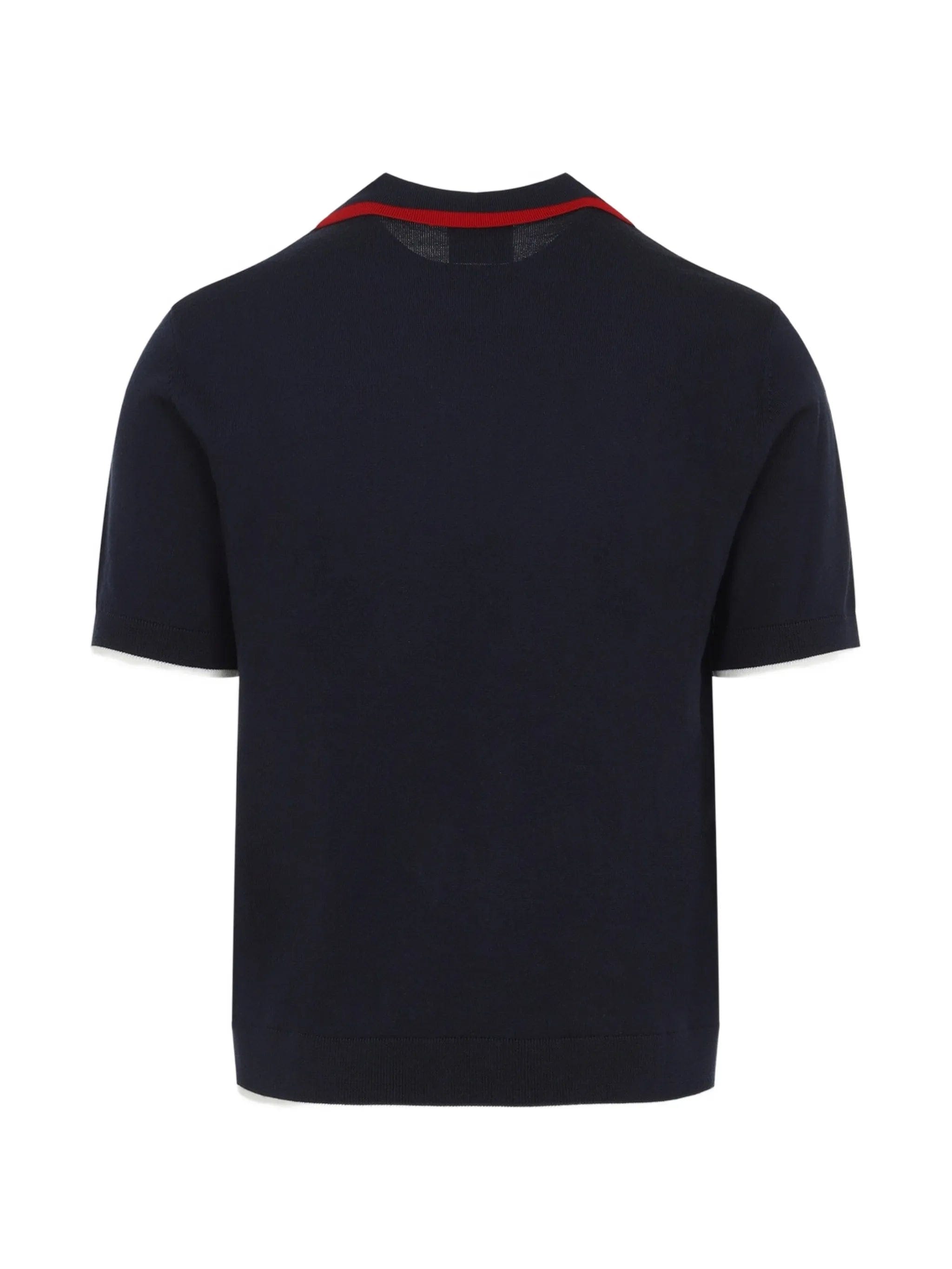 Casablanca zip-fastening logo-embroidered polo shirt