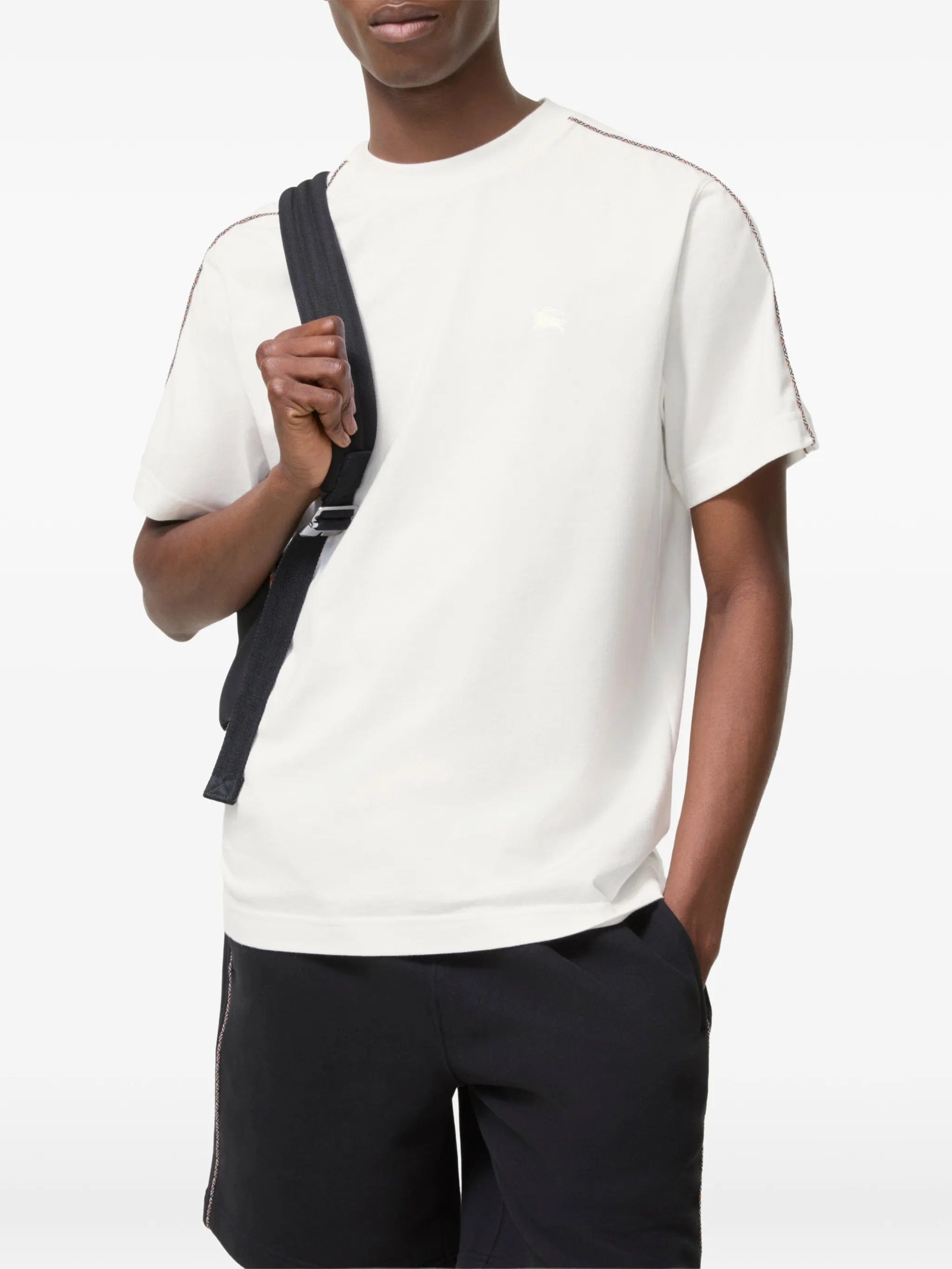 Burberry Seth check-trim T-shirt