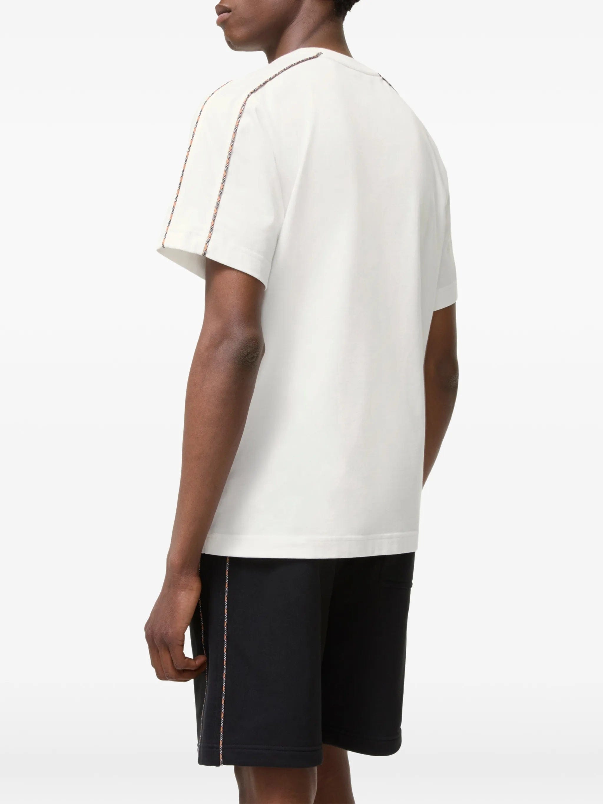 Burberry Seth check-trim T-shirt