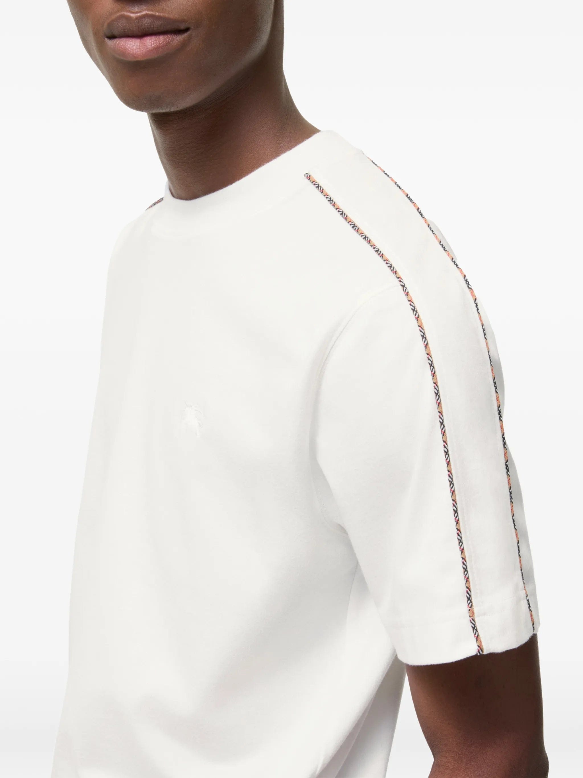 Burberry Seth check-trim T-shirt
