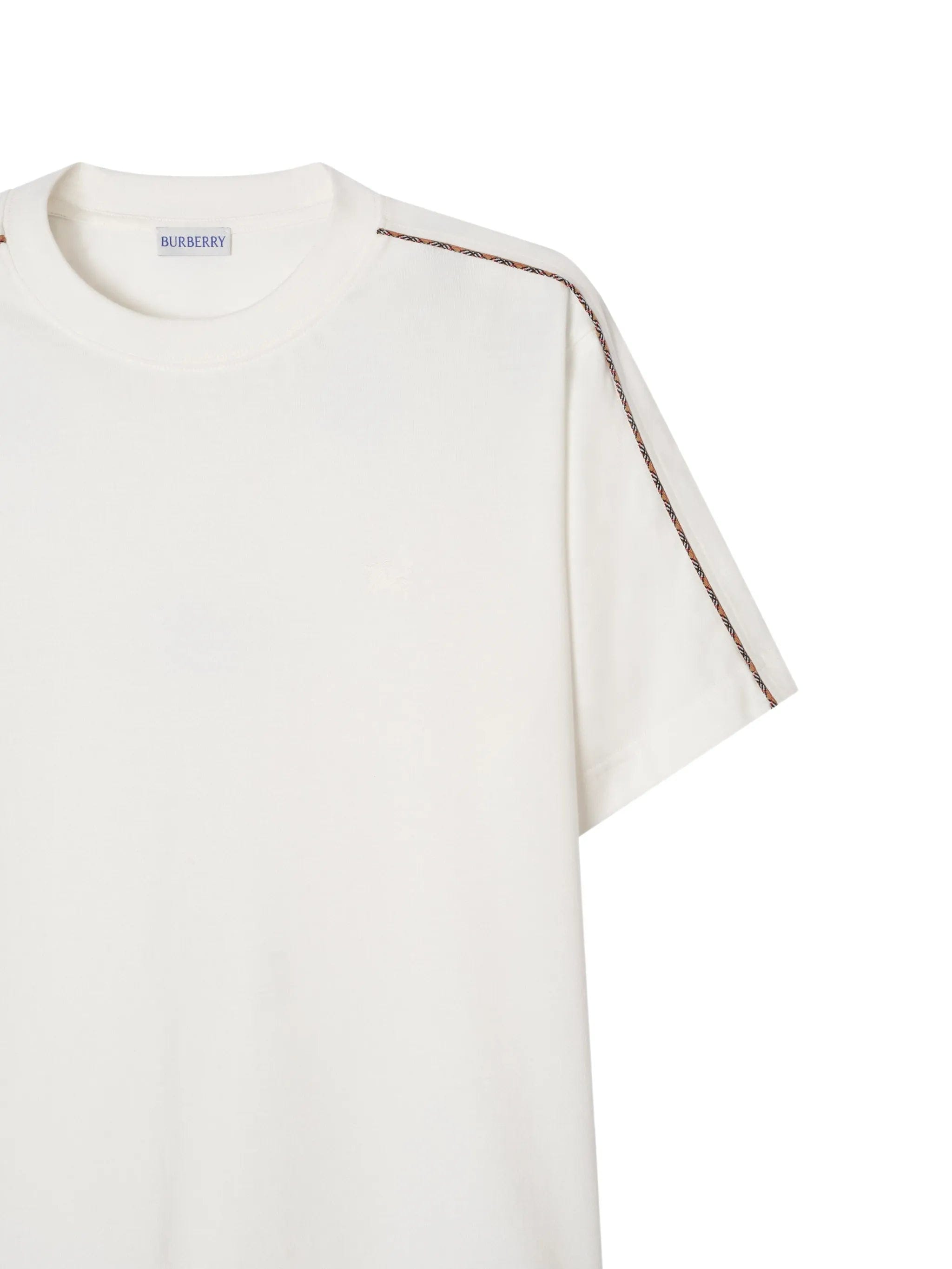Burberry Seth check-trim T-shirt
