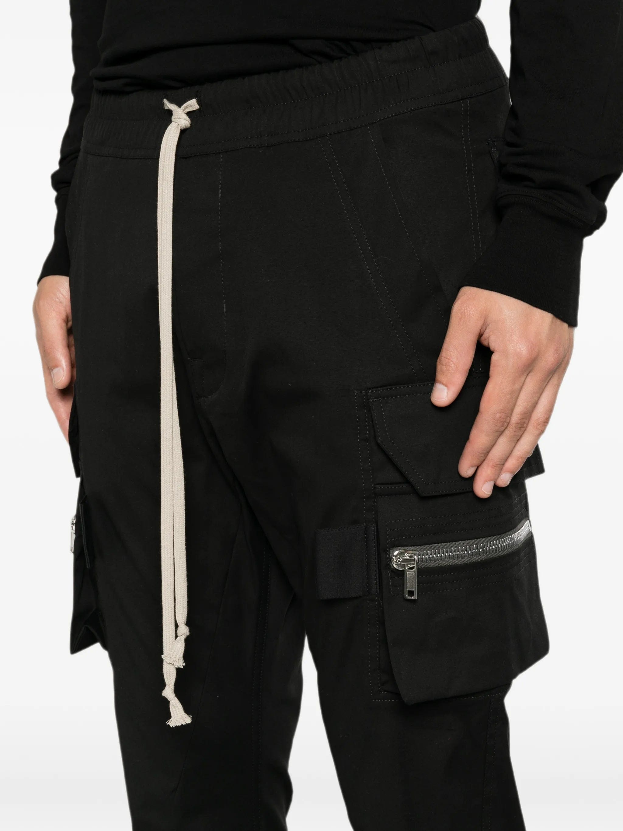 Rick Owens Mastodon multi-pocket drawstring track pants