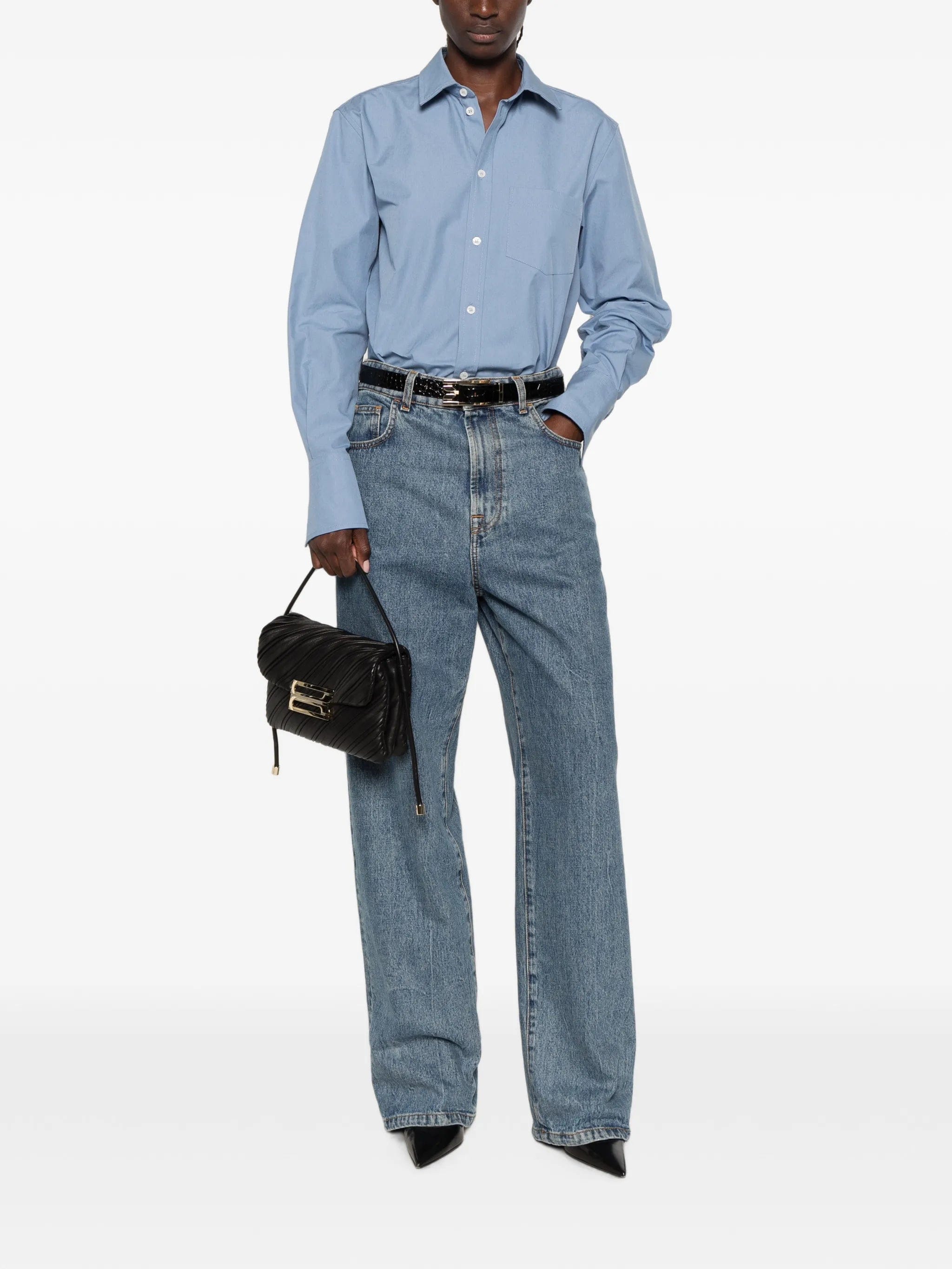 Victoria Beckham chest-pocket button-up shirt