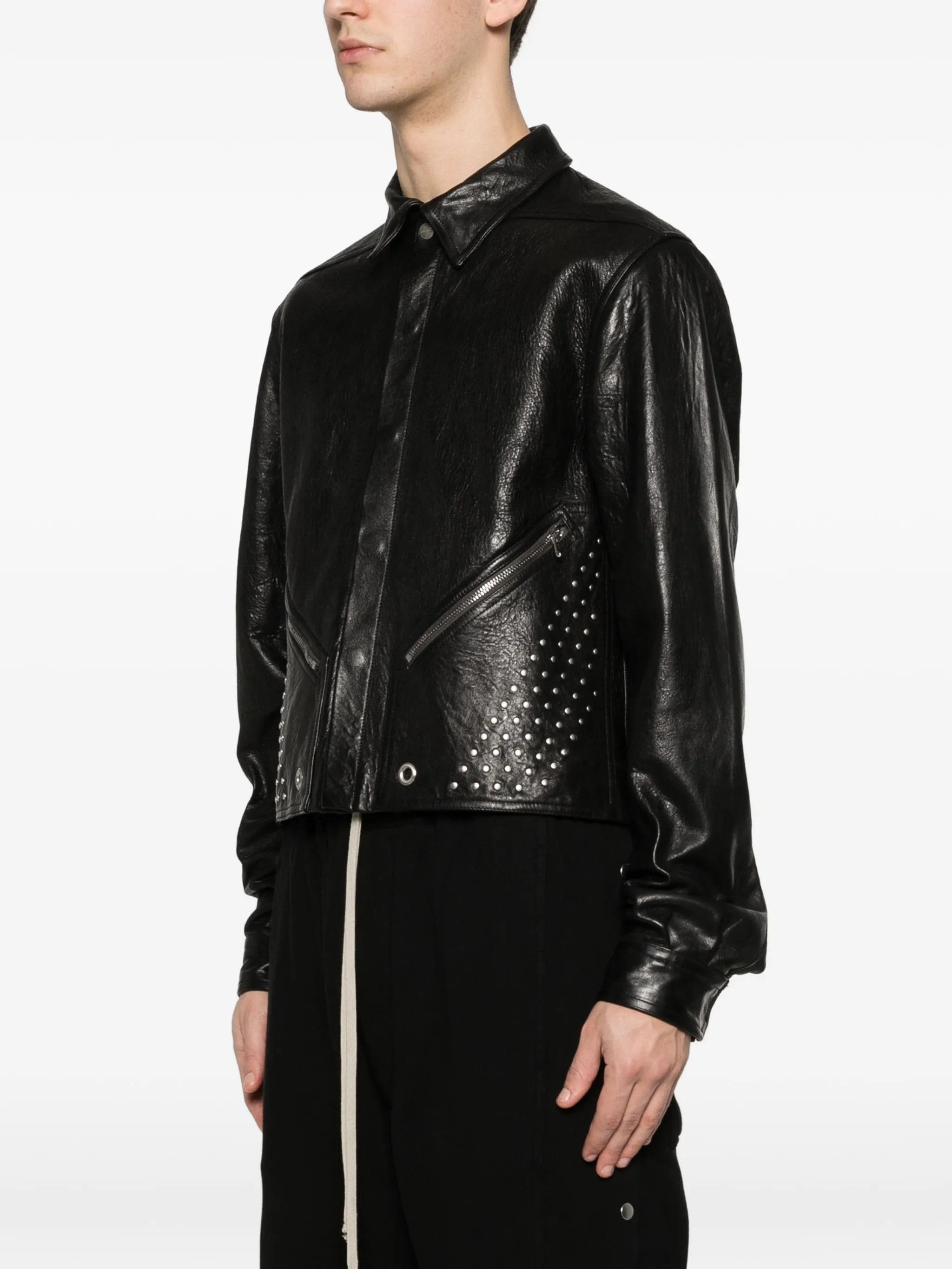 Rick Owens Alice Tour stud-embellished leather jacket