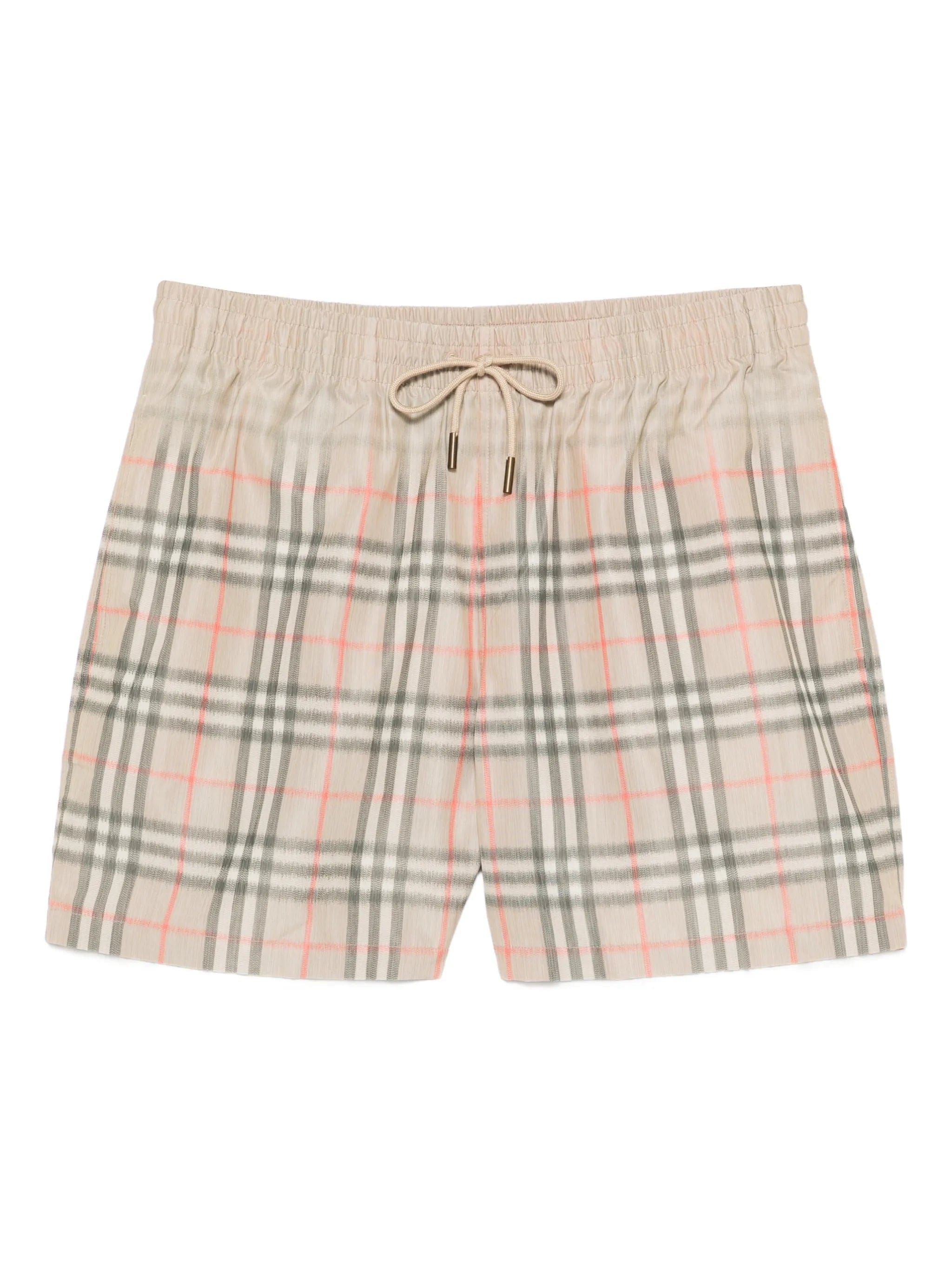 Burberry gradient Check swim shorts