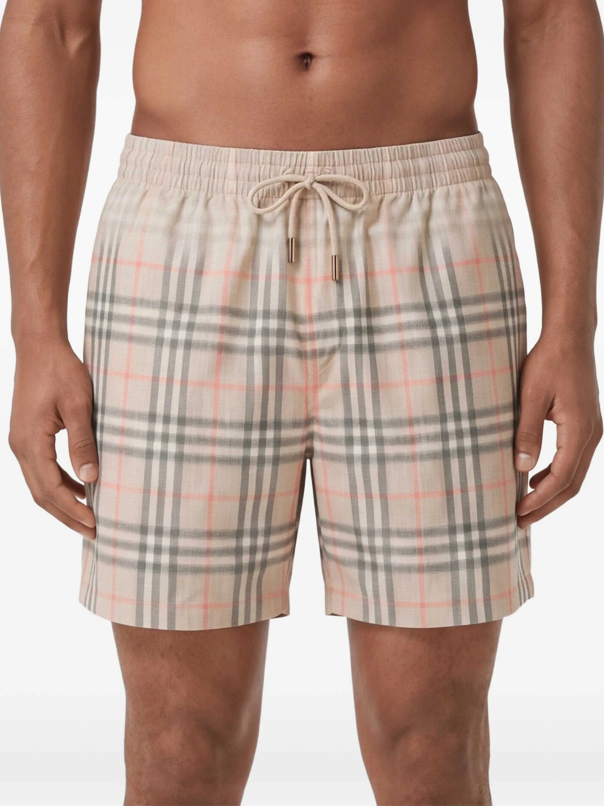 Burberry gradient Check swim shorts