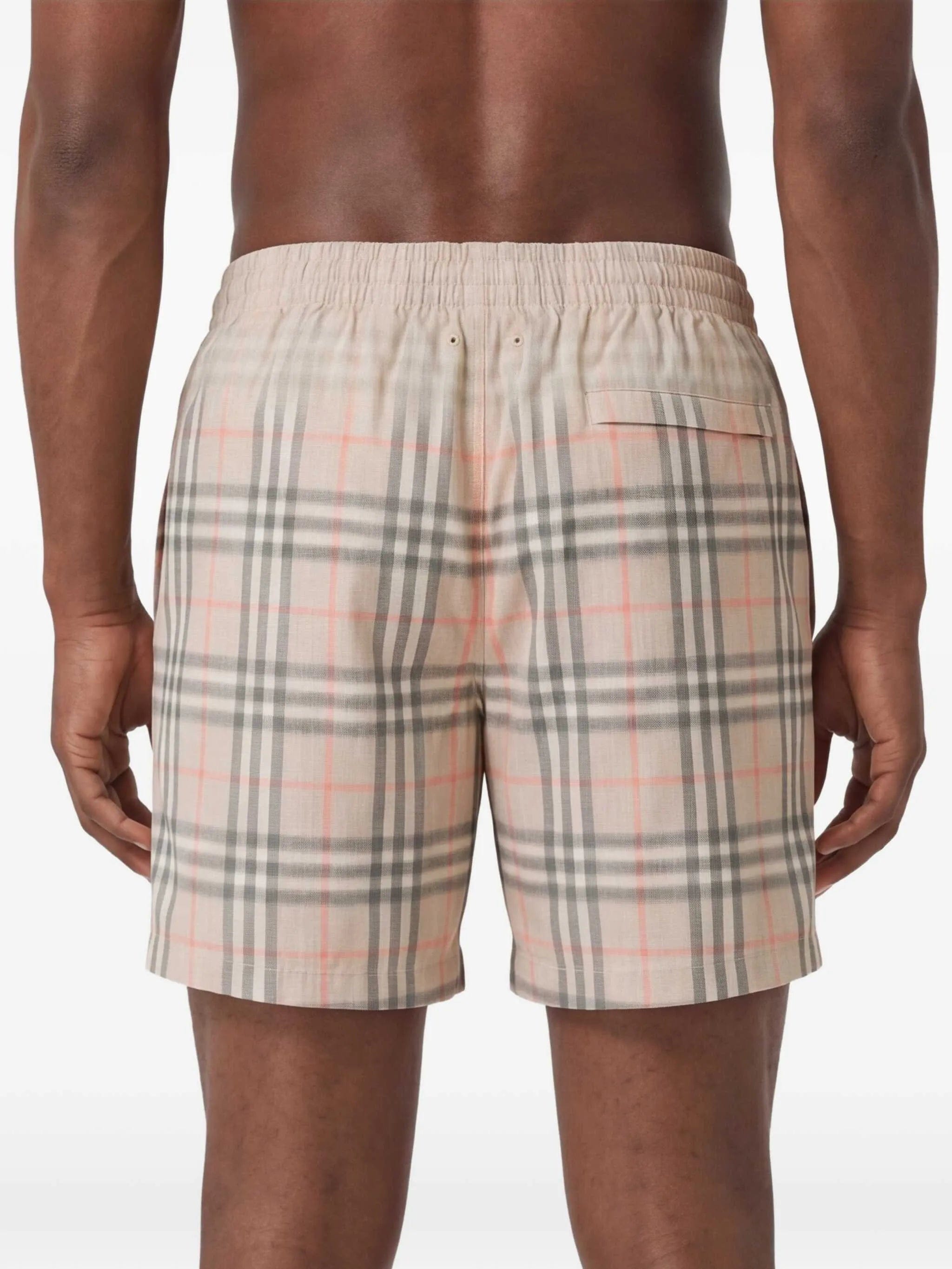 Burberry gradient Check swim shorts