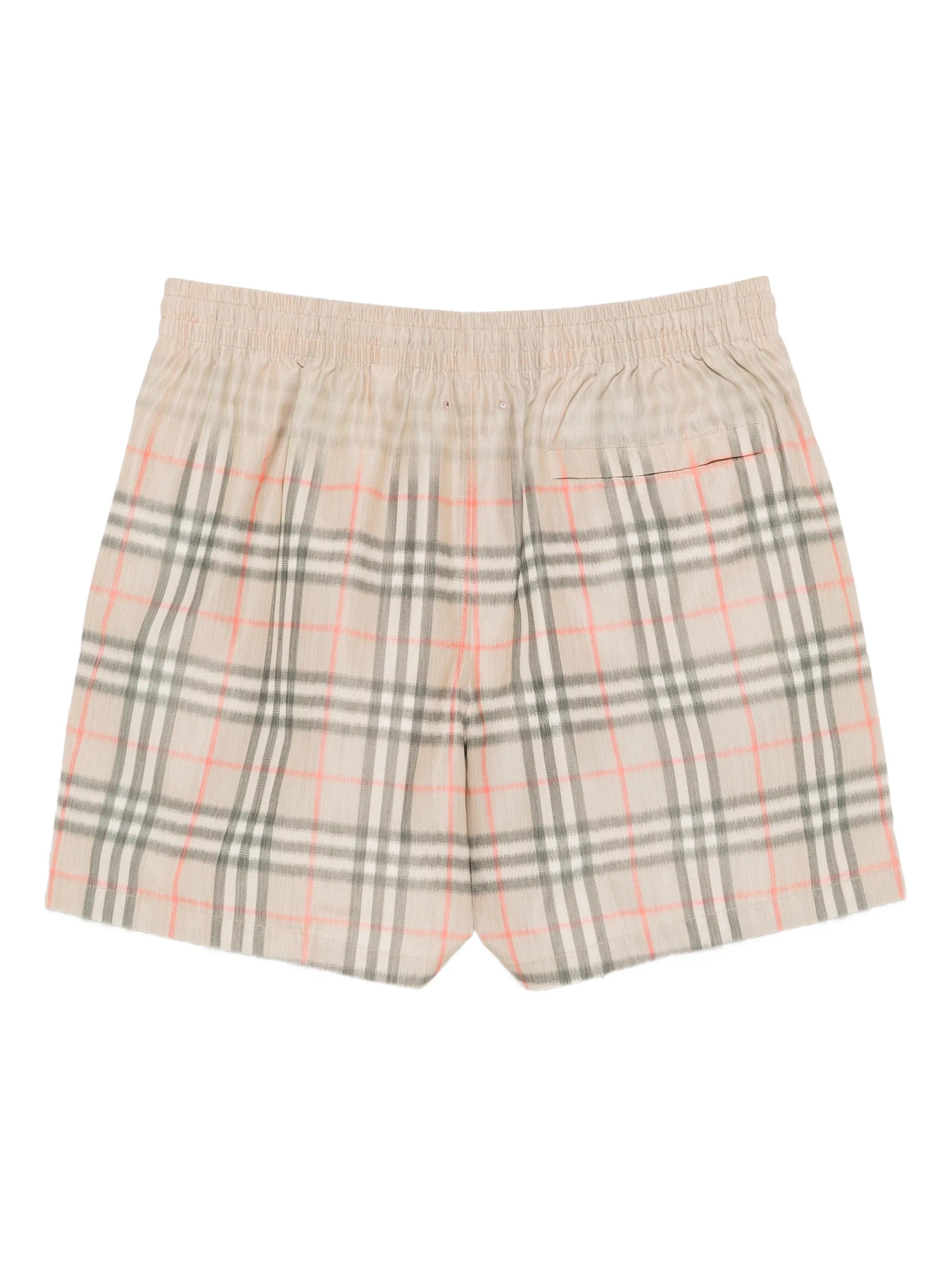 Burberry gradient Check swim shorts