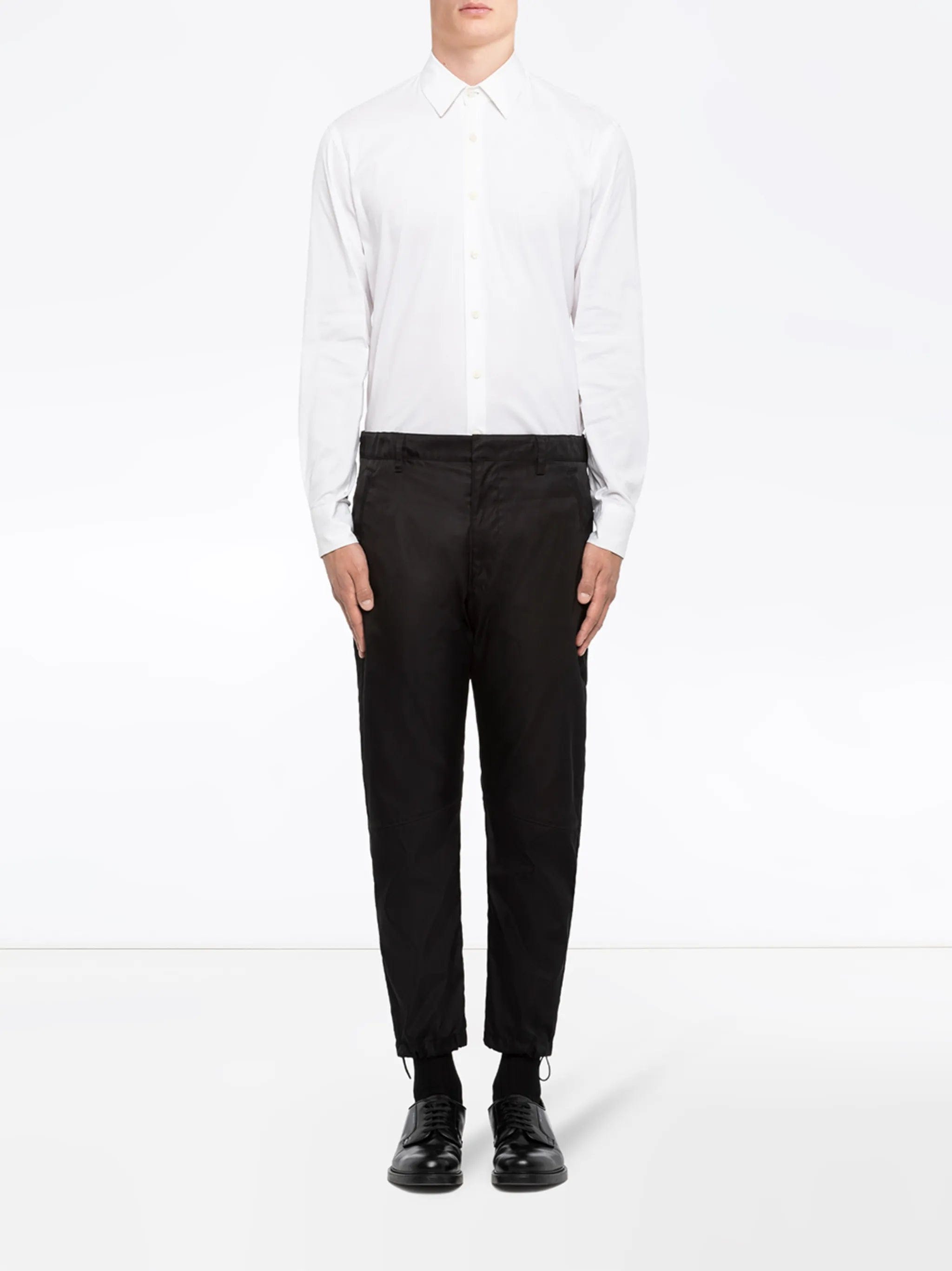 Prada Re-Nylon logo-plaque track pants