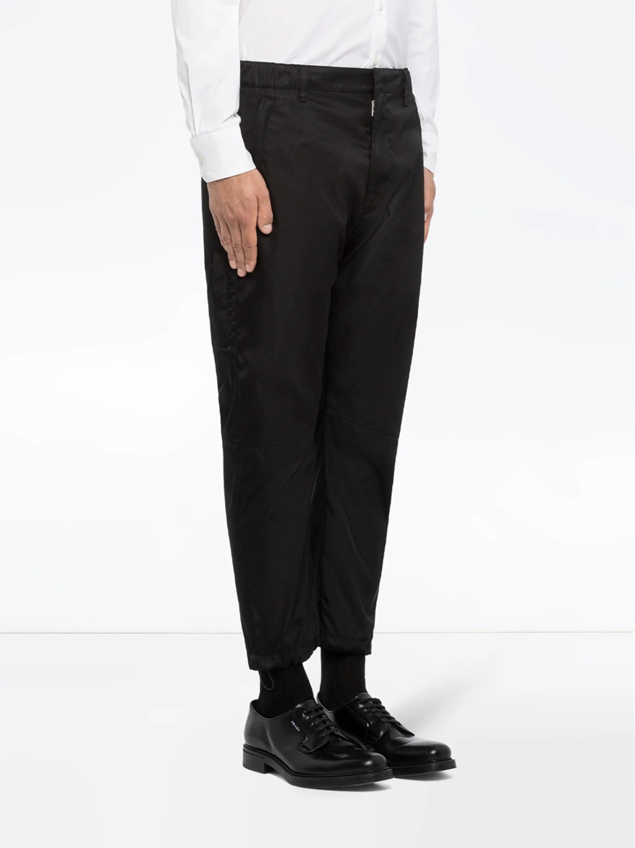 Prada Re-Nylon logo-plaque track pants