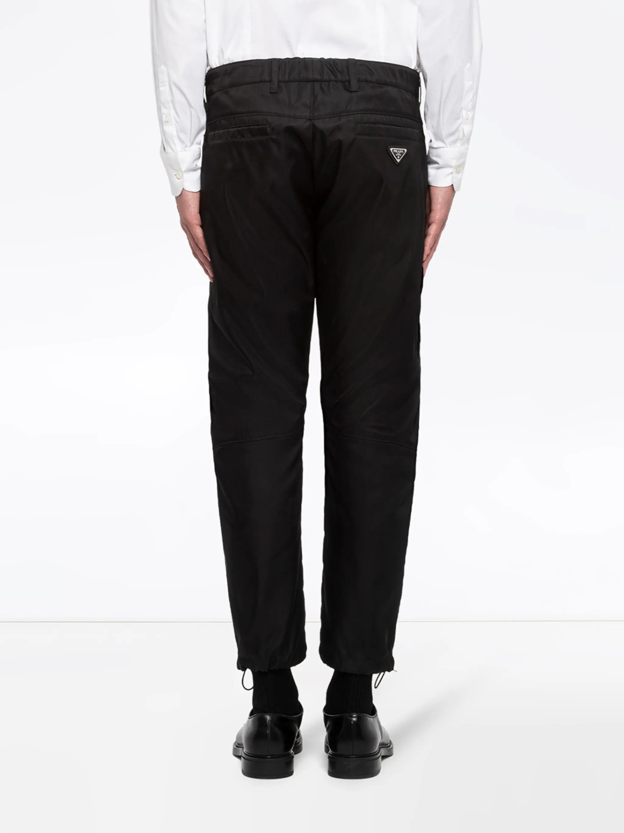 Prada Re-Nylon logo-plaque track pants