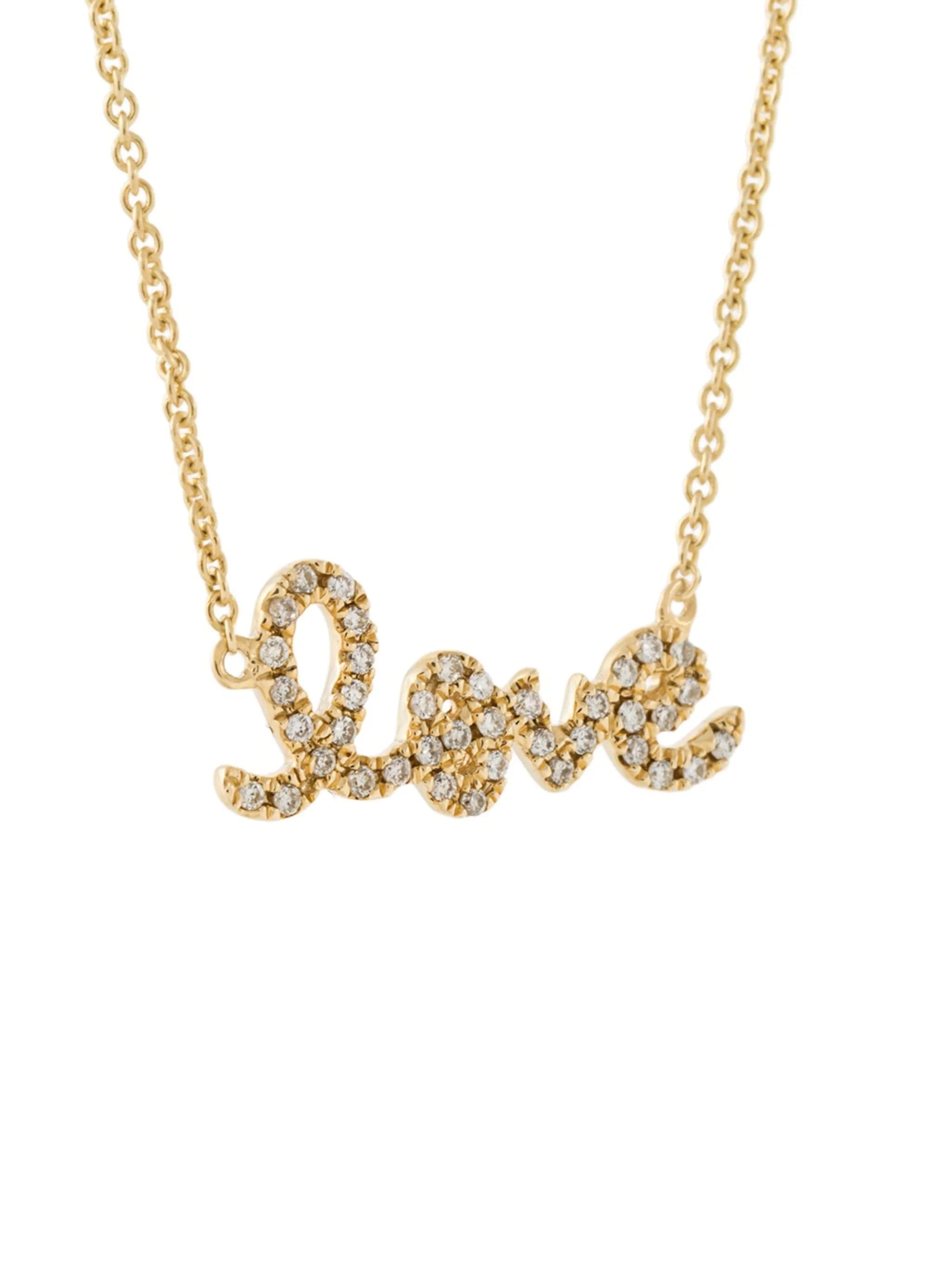 Sydney Evan love diamond necklace