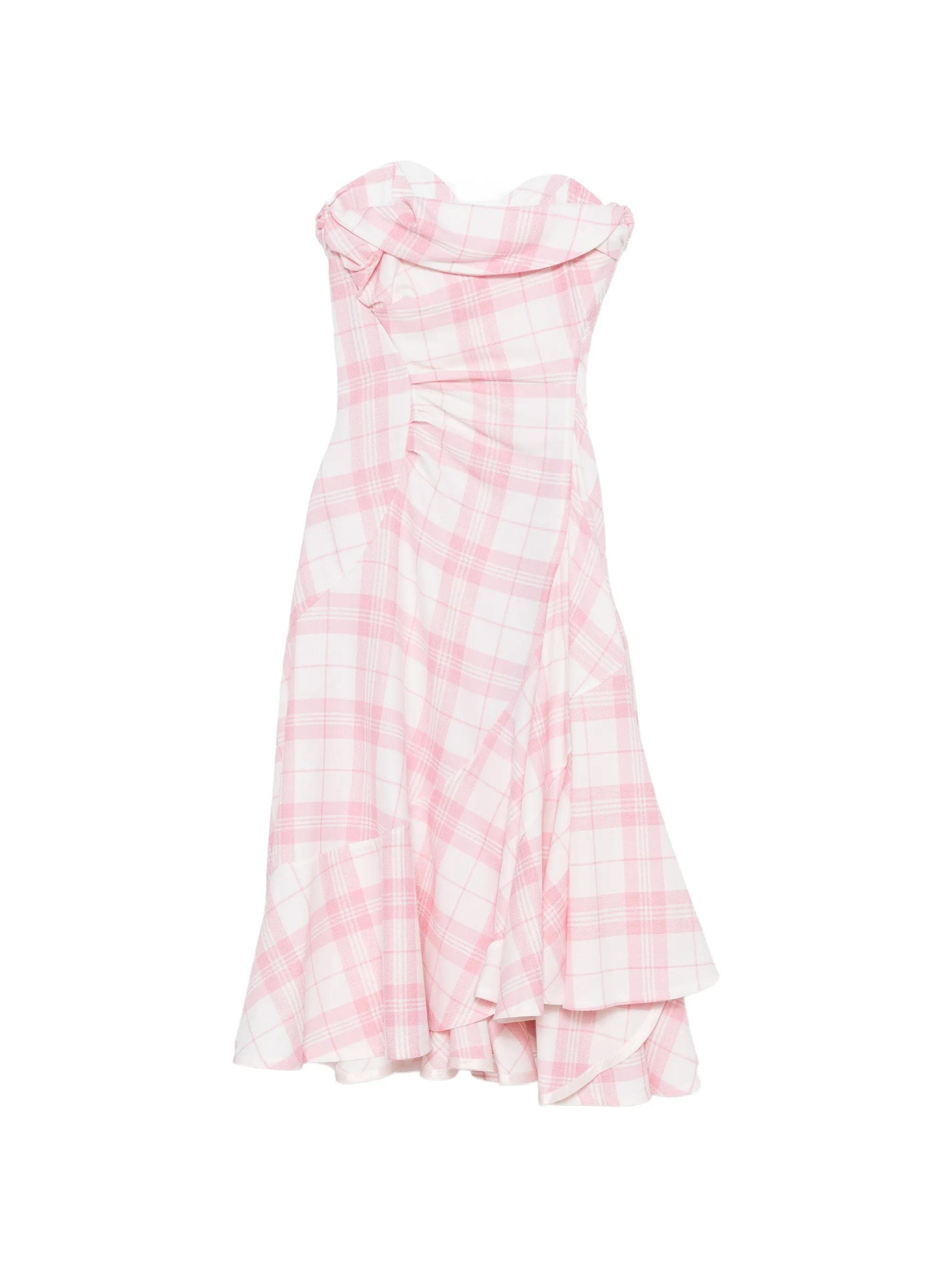 Vivienne Westwood Spiral check-print midi dress