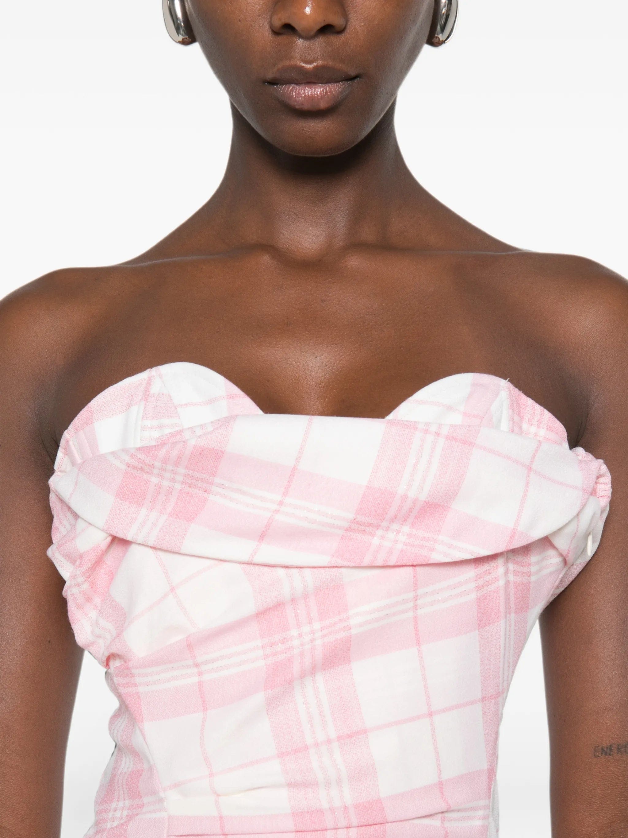 Vivienne Westwood Spiral check-print midi dress