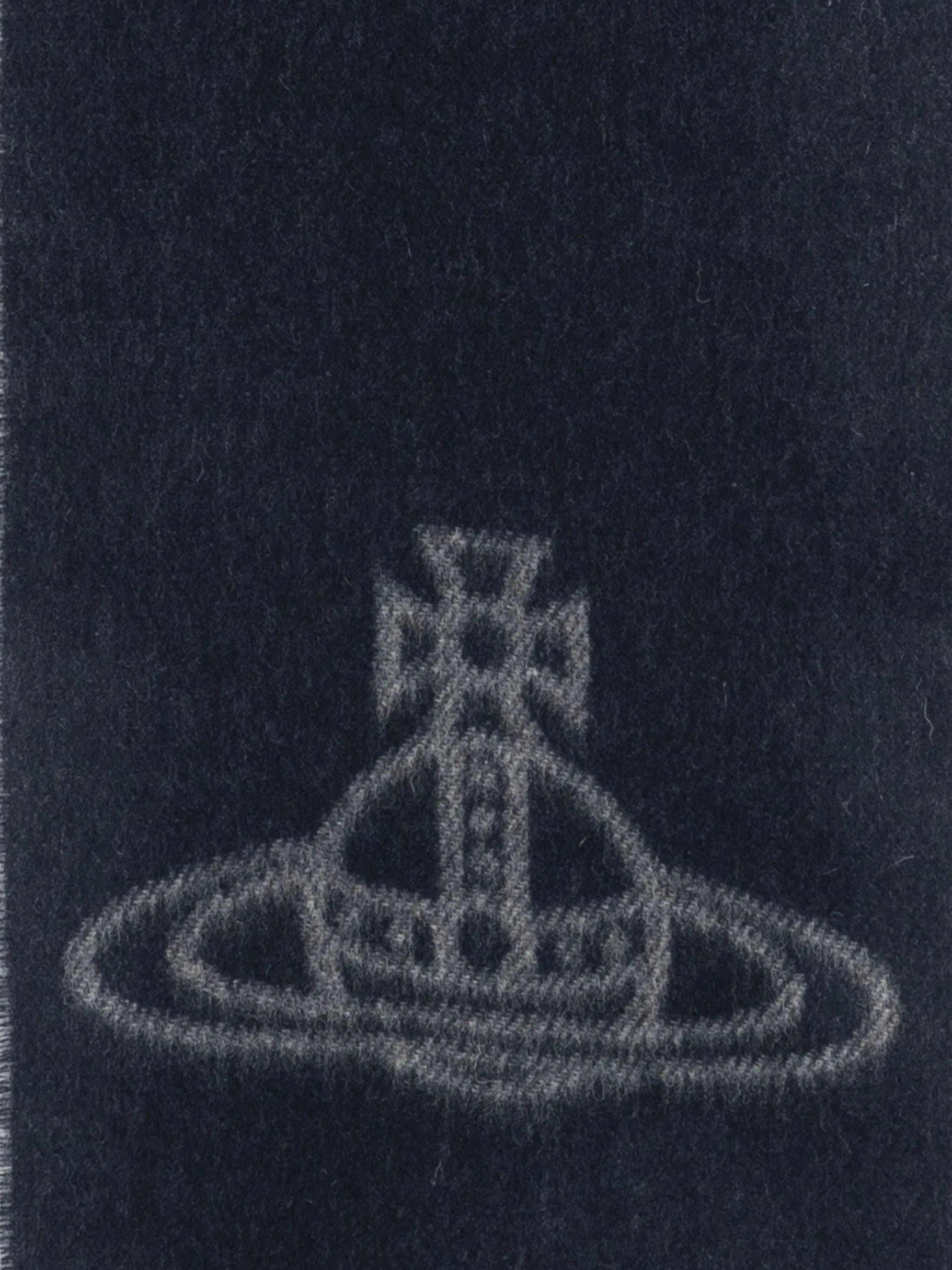 Vivienne Westwood Orb-motif fringed scarf