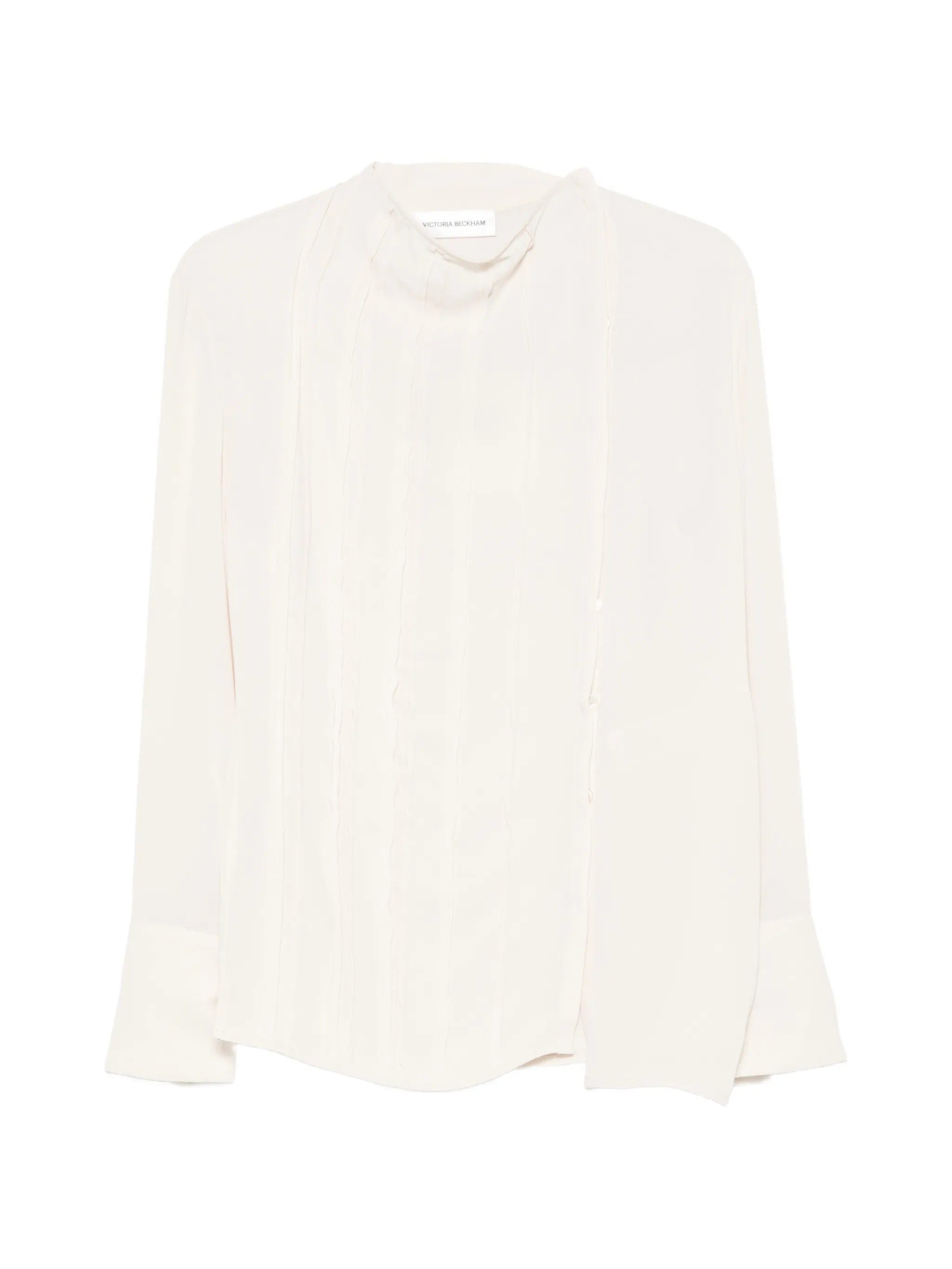 Victoria Beckham seam-detail long-sleeve blouse