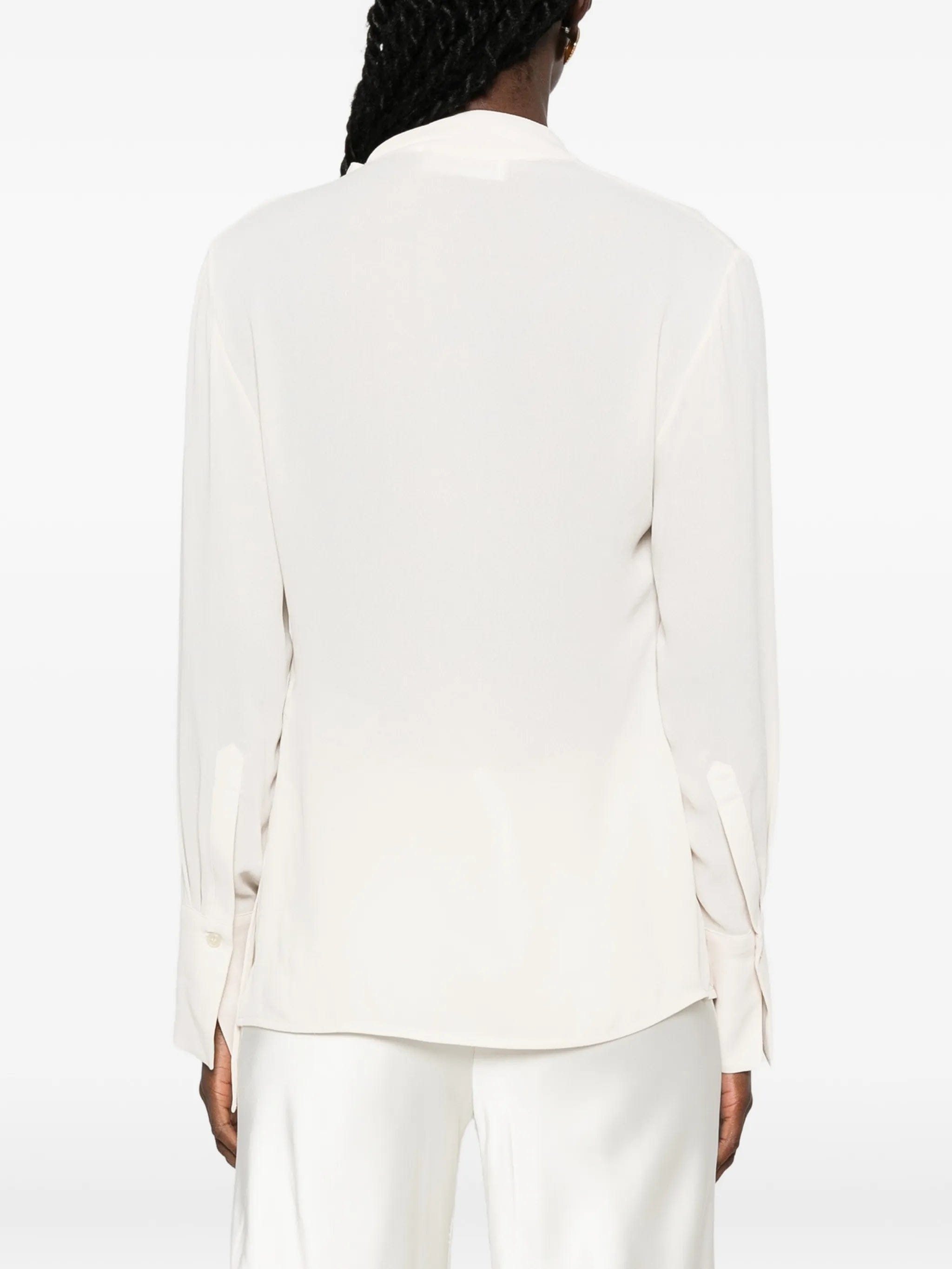 Victoria Beckham seam-detail long-sleeve blouse