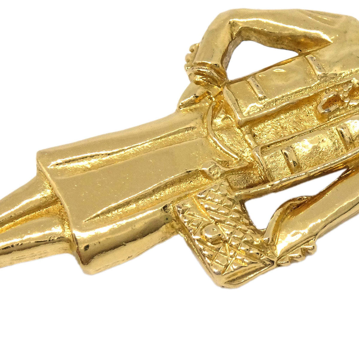 Chanel Gold Mademoiselle Brooch Pin