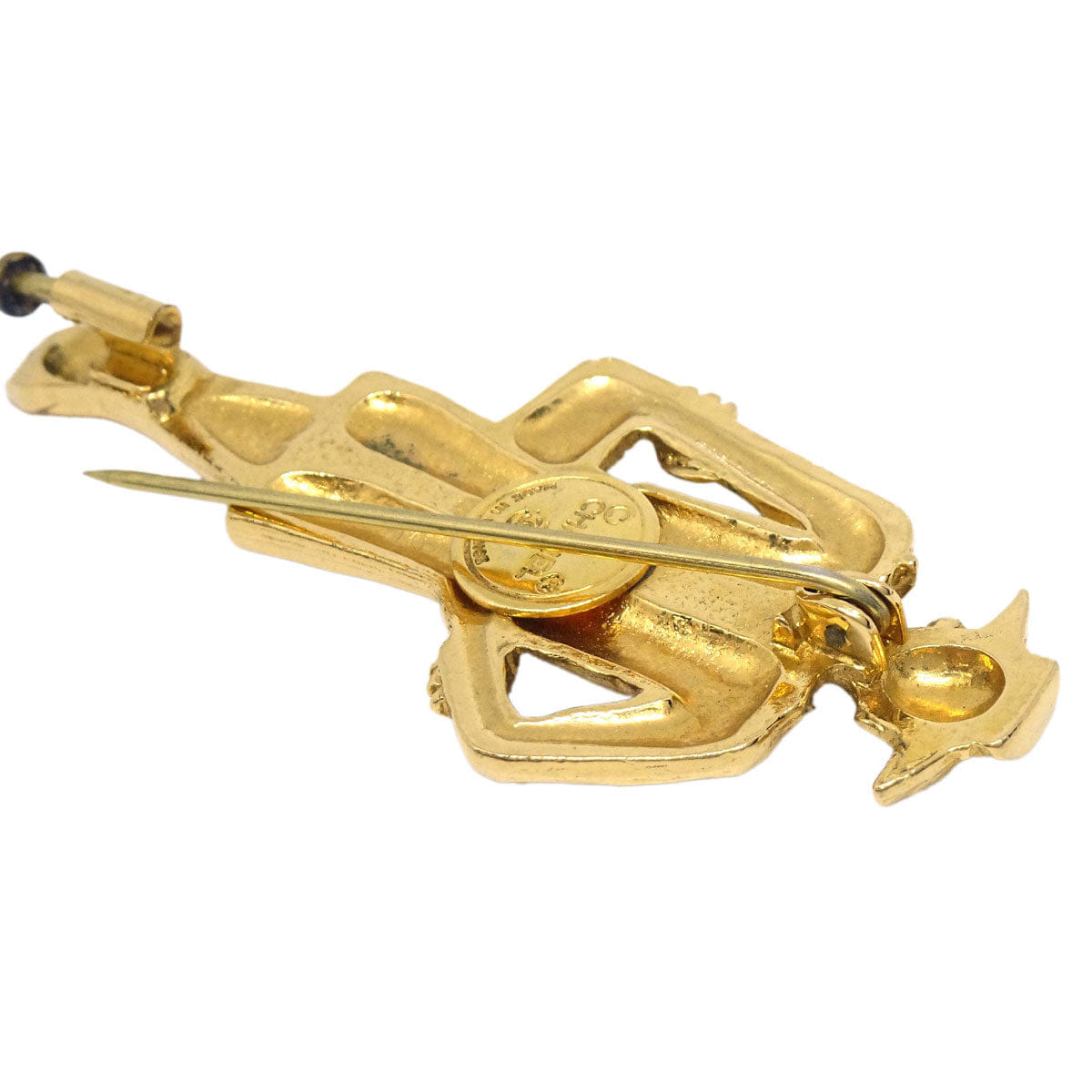 Chanel Gold Mademoiselle Brooch Pin