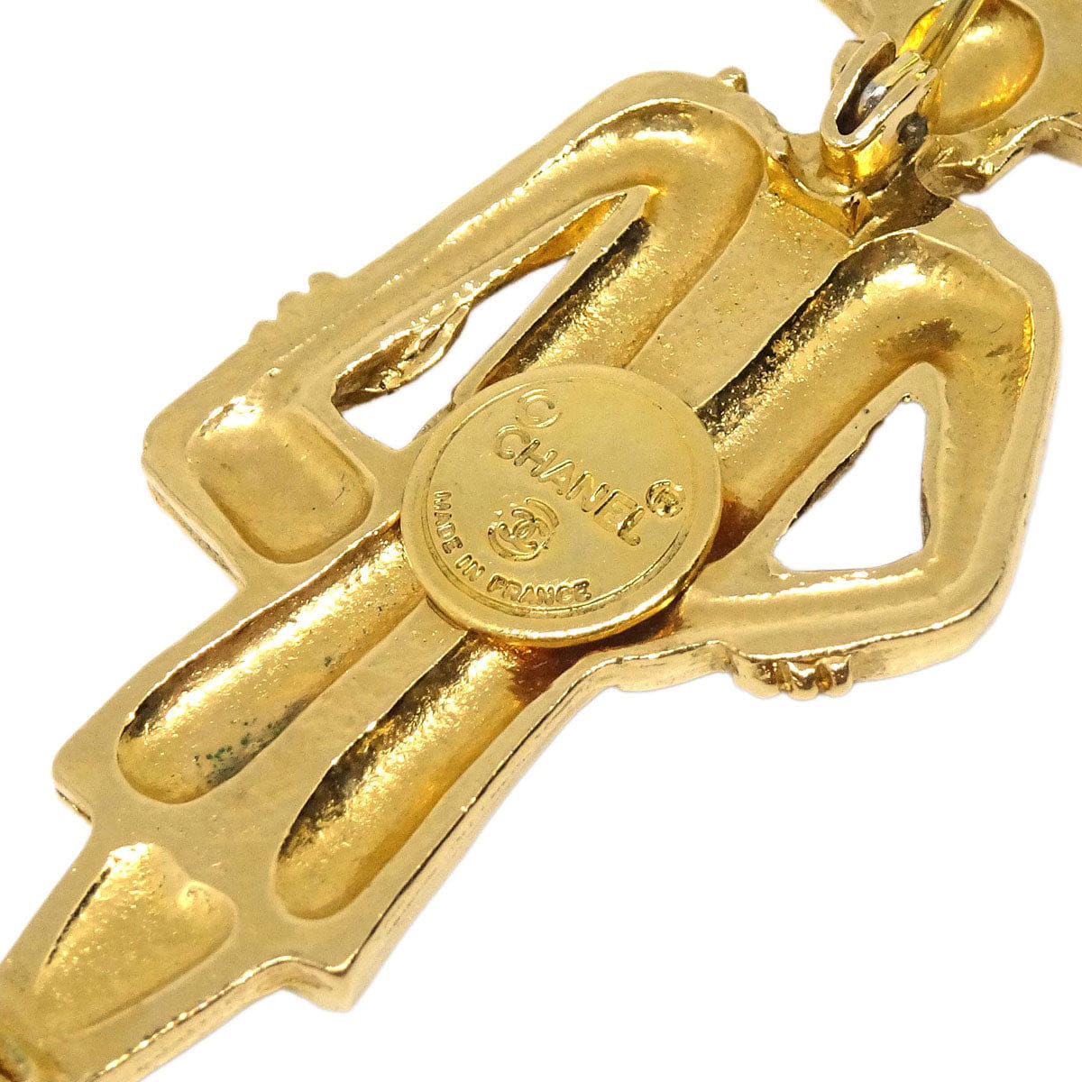 Chanel Gold Mademoiselle Brooch Pin