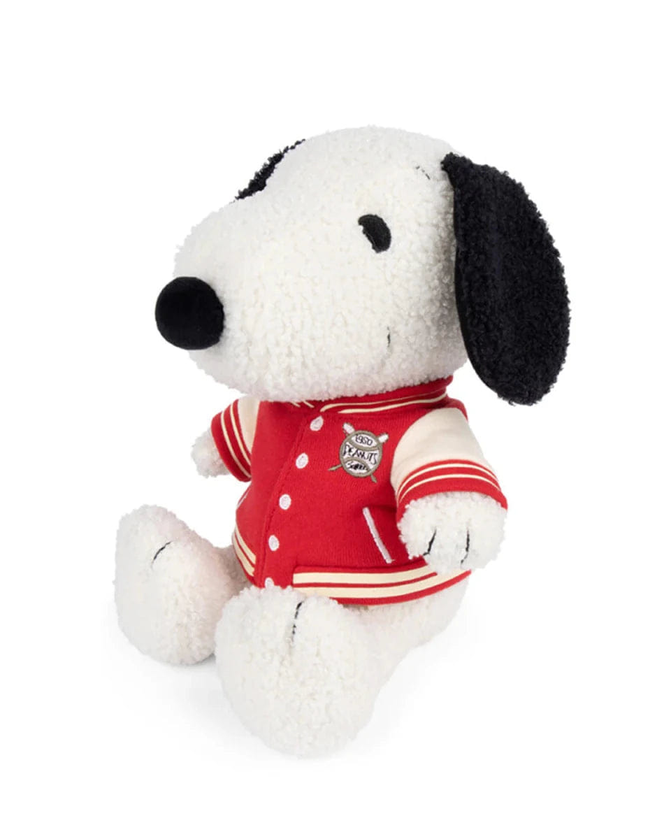 Bon Ton PEANUTS Snoopy Sitting with Varsity Jacket plush
